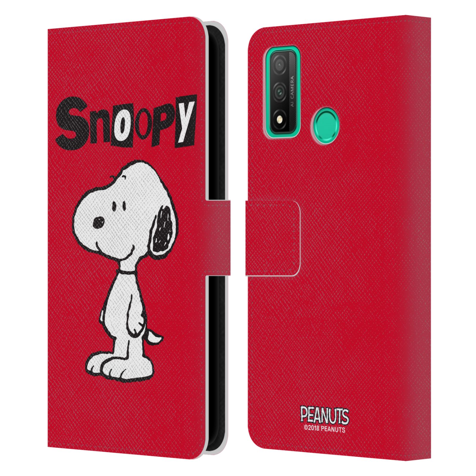 Pouzdro na mobil Huawei P SMART 2020 - HEAD CASE - Peanuts - Snoopy červená