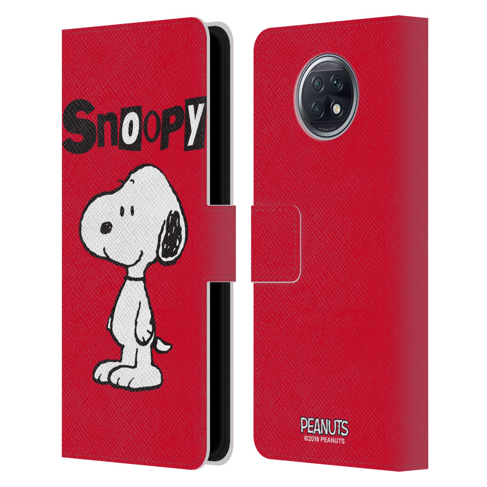 Pouzdro na mobil Xiaomi Redmi Note 9T - HEAD CASE - Peanuts - Snoopy červená