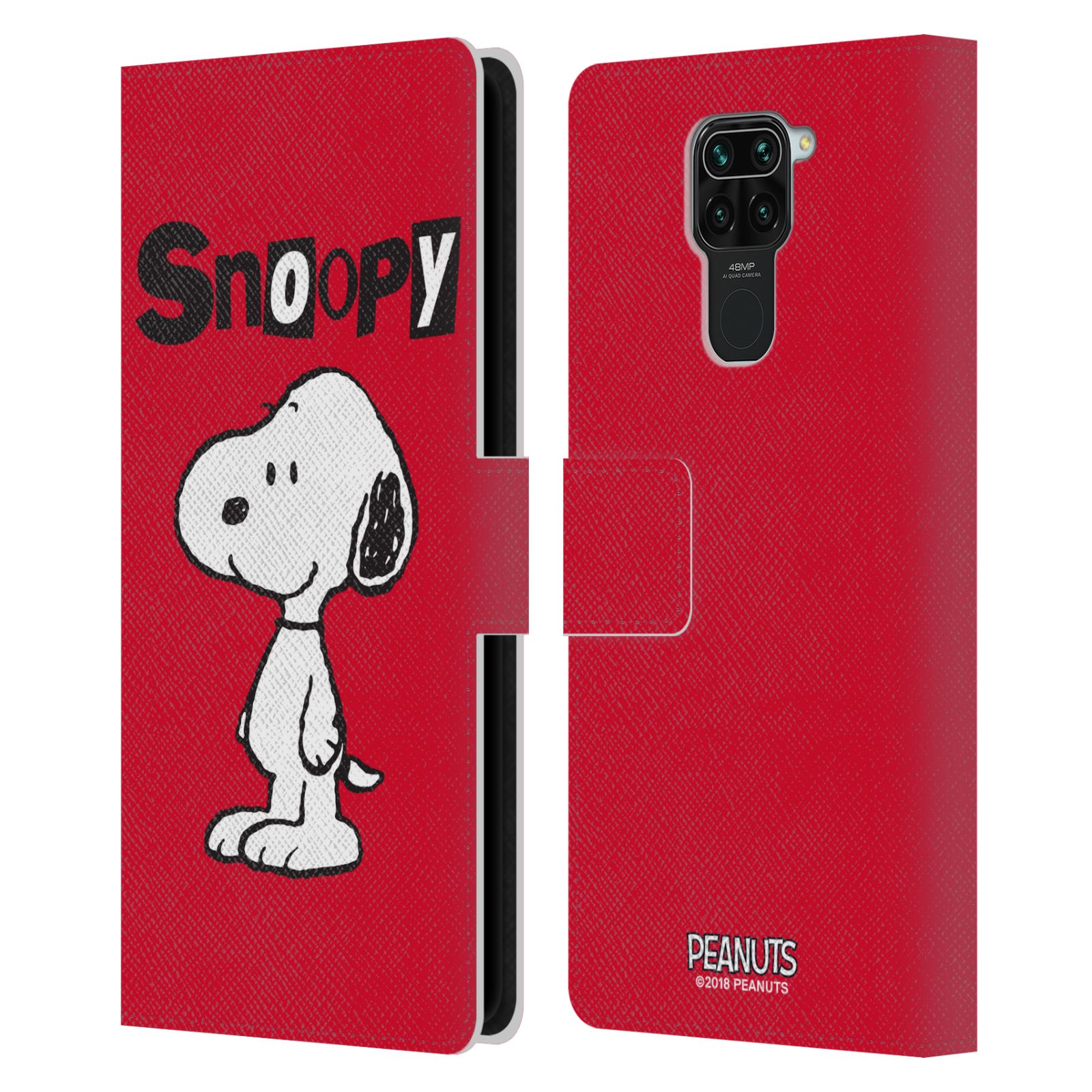 Pouzdro na mobil Xiaomi Redmi Note 9  - HEAD CASE - Peanuts - Snoopy červená