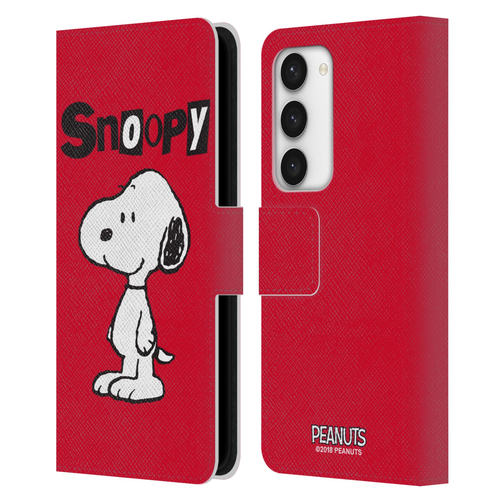 Pouzdro HEAD CASE na mobil Samsung Galaxy S23 5G - HEAD CASE - Peanuts - Snoopy červená
