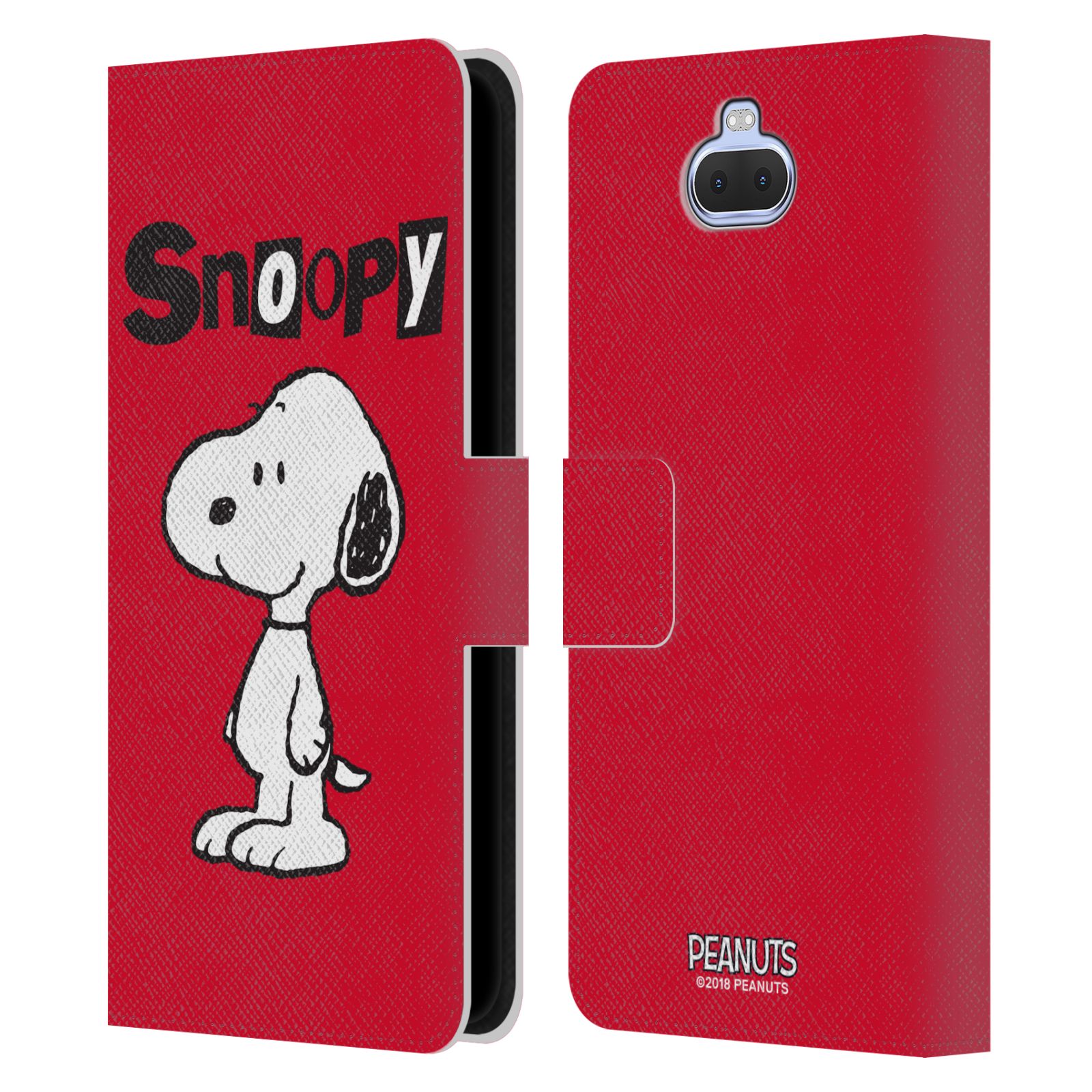 Pouzdro na mobil Sony Xperia 10 / Xperia XA3  - HEAD CASE - Peanuts - Snoopy červená