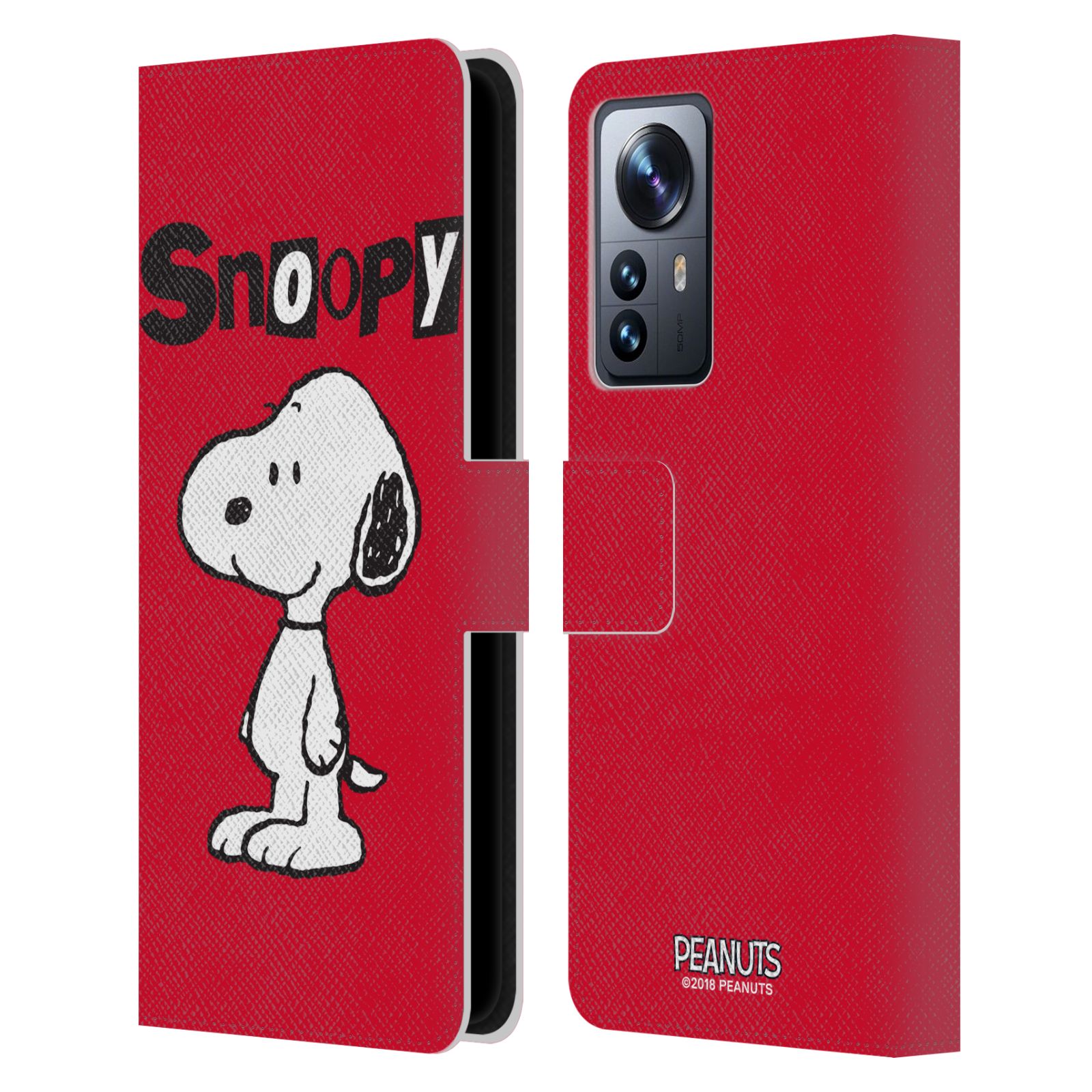 Pouzdro na mobil Xiaomi 12 PRO - HEAD CASE - Peanuts - Snoopy červená
