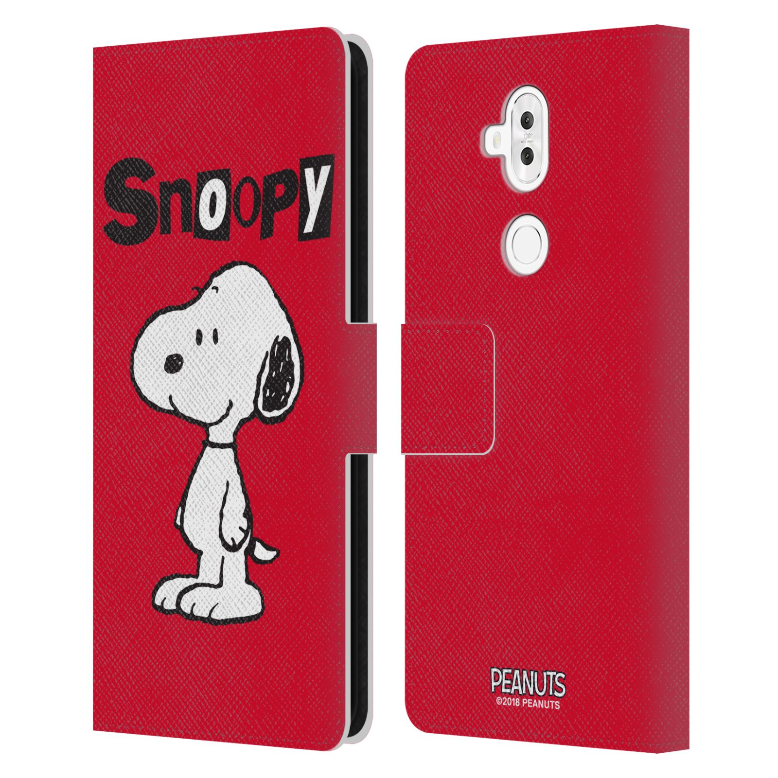 Pouzdro na mobil Asus Zenfone 5 Lite ZC600KL  - HEAD CASE - Peanuts - Snoopy červená