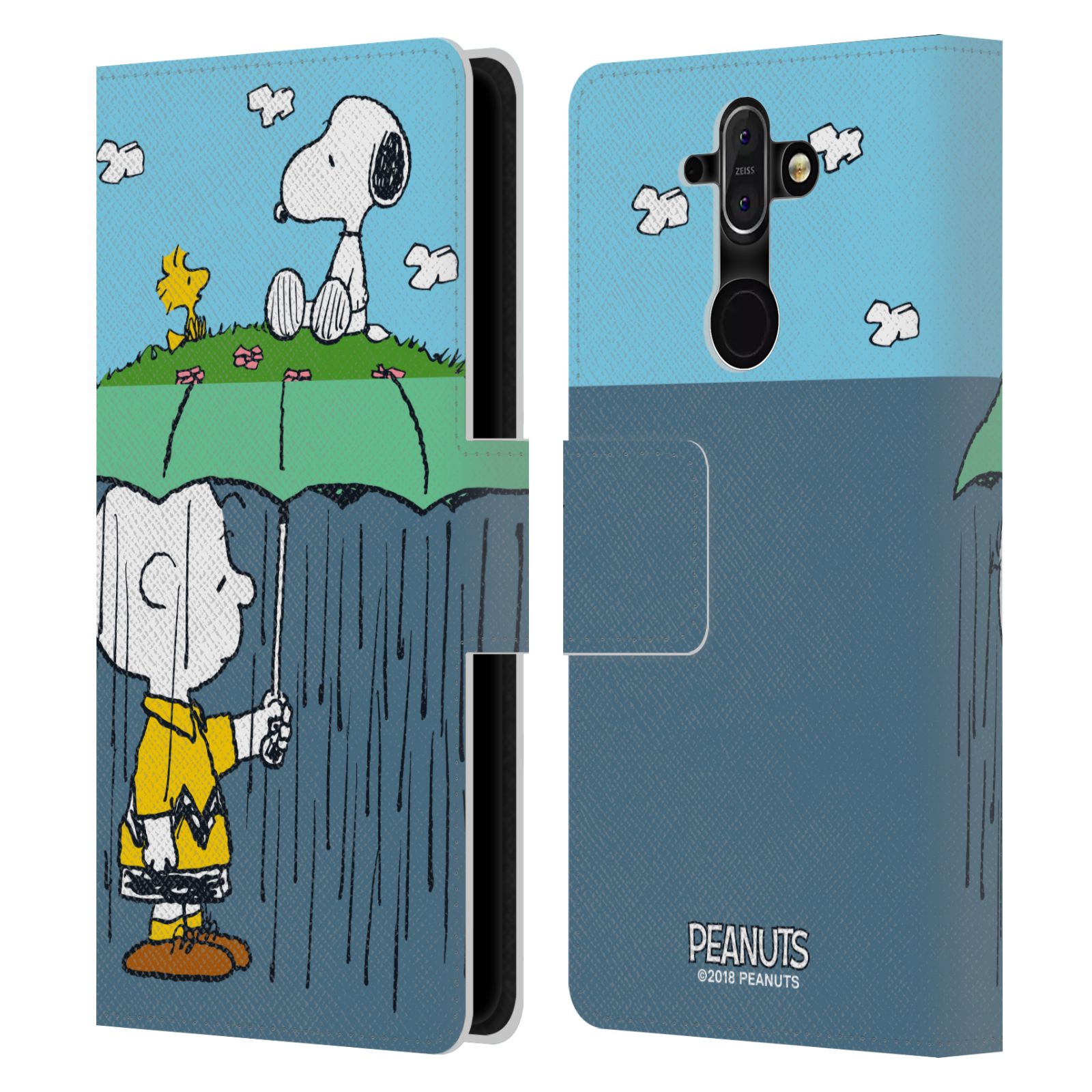Pouzdro na mobil Nokia 8 Sirocco - Head Case - Peanuts - Snoopy, Charlie a ptáček Woodstock