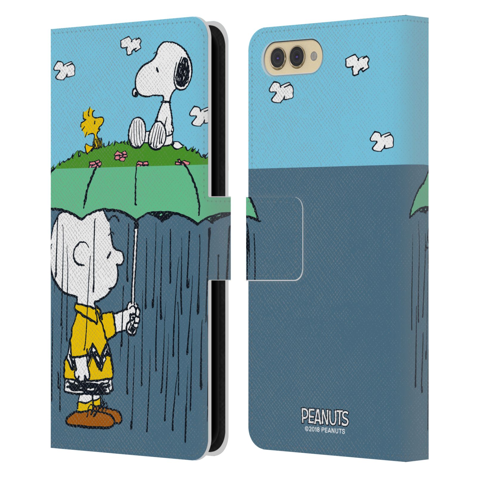 Pouzdro na mobil Honor  View 10 / V10 - Head Case - Peanuts - Snoopy, Charlie a ptáček Woodstock