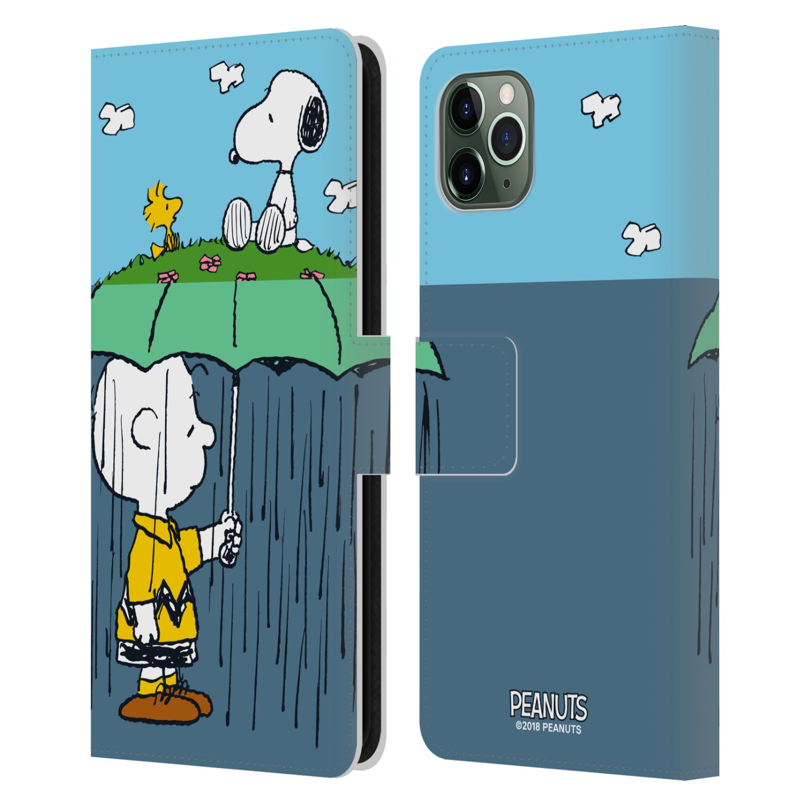 Pouzdro na mobil Apple Iphone 11 PRO MAX - Head Case - Peanuts - Snoopy, Charlie a ptáček Woodstock