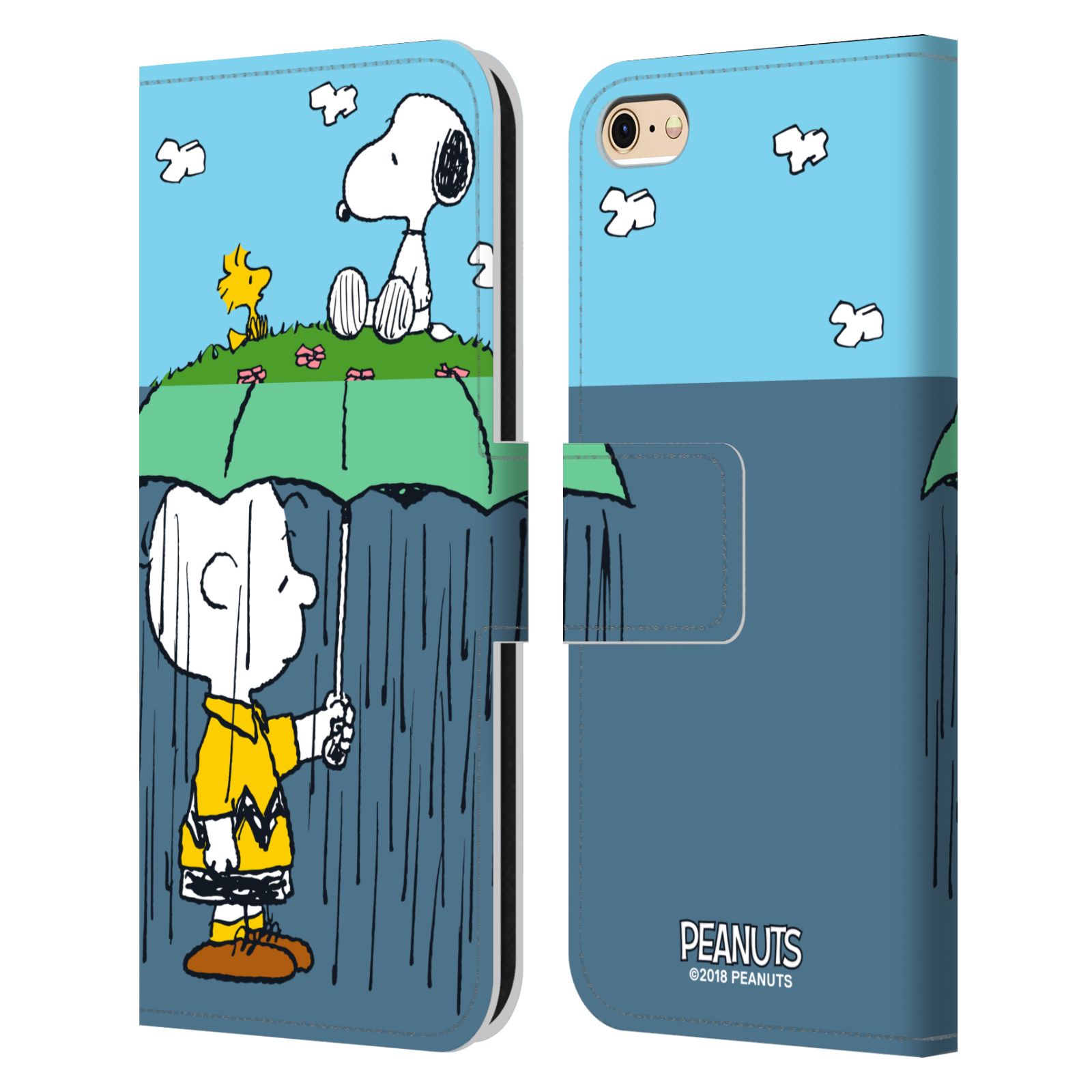 Pouzdro na mobil Apple Iphone 6 / 6S - Head Case - Peanuts - Snoopy, Charlie a ptáček Woodstock