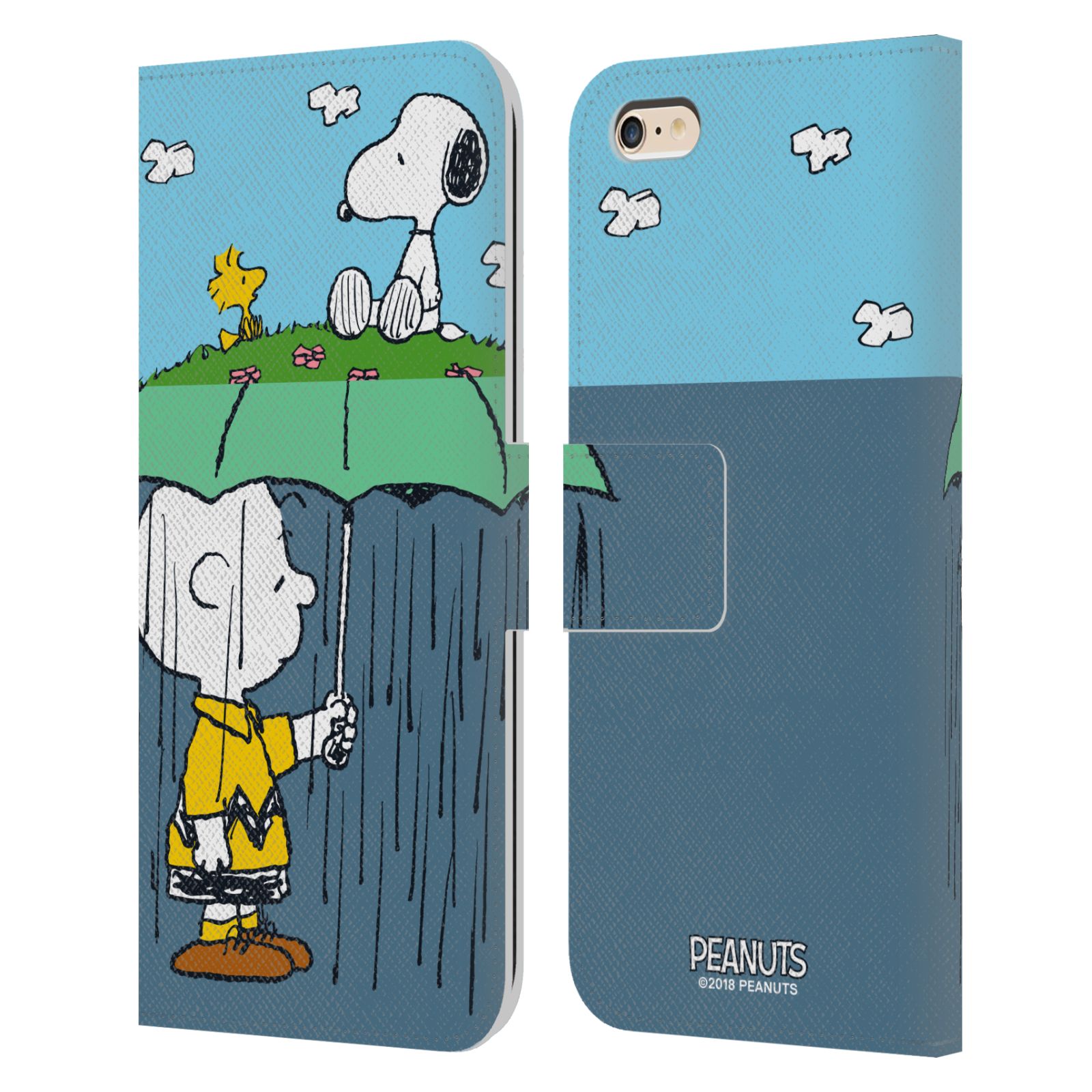Pouzdro na mobil Apple Iphone 6 PLUS / 6S PLUS - Head Case - Peanuts - Snoopy, Charlie a ptáček Woodstock
