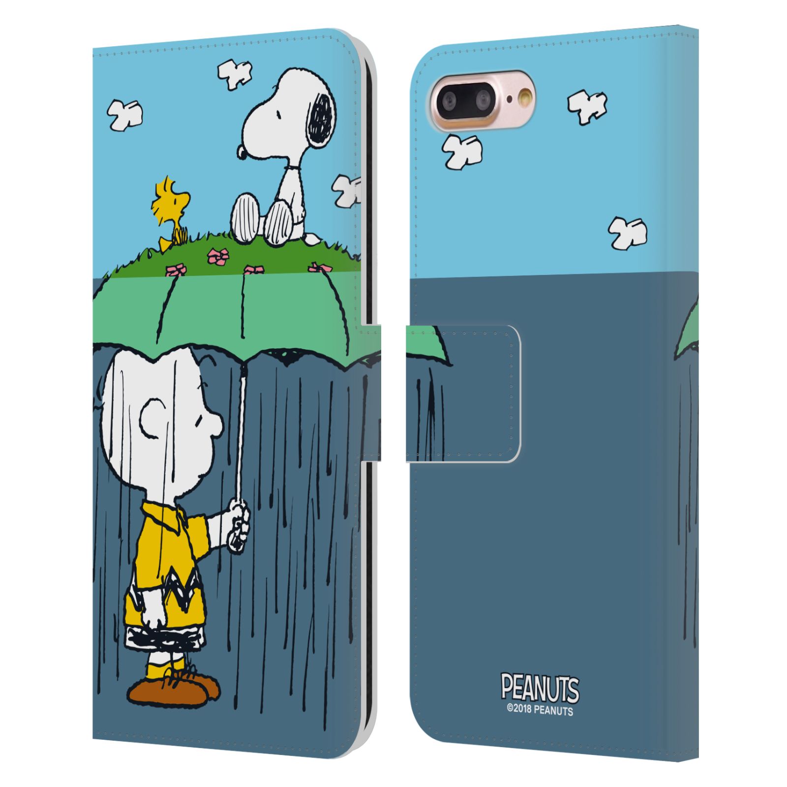 Pouzdro na mobil Apple Iphone 7 Plus / 8 Plus - Head Case - Peanuts - Snoopy, Charlie a ptáček Woodstock