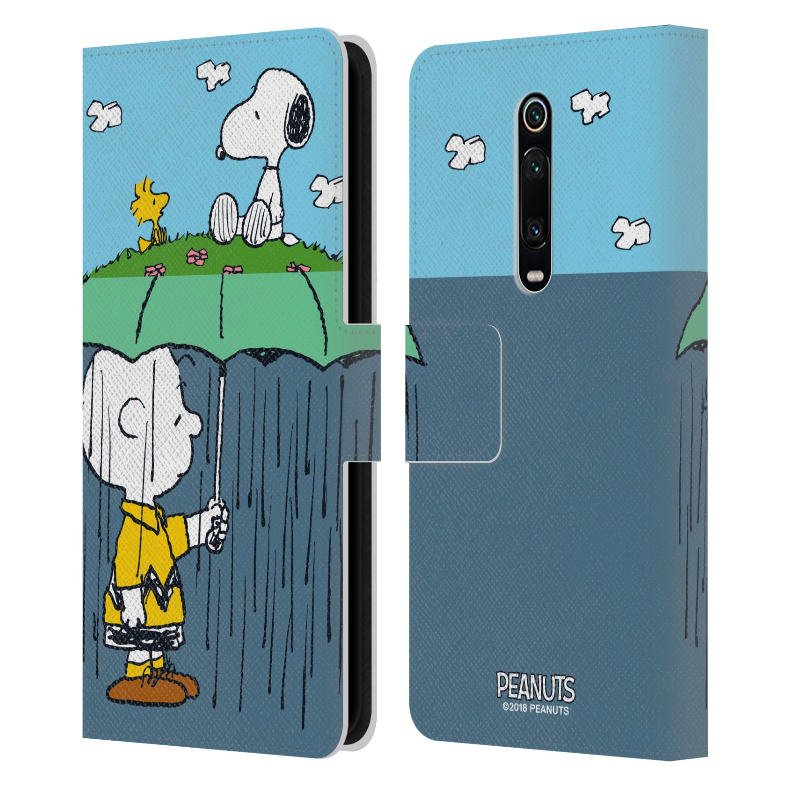 Pouzdro na mobil Xiaomi Mi 9T / Mi 9T Pro - Head Case - Peanuts - Snoopy, Charlie a ptáček Woodstock