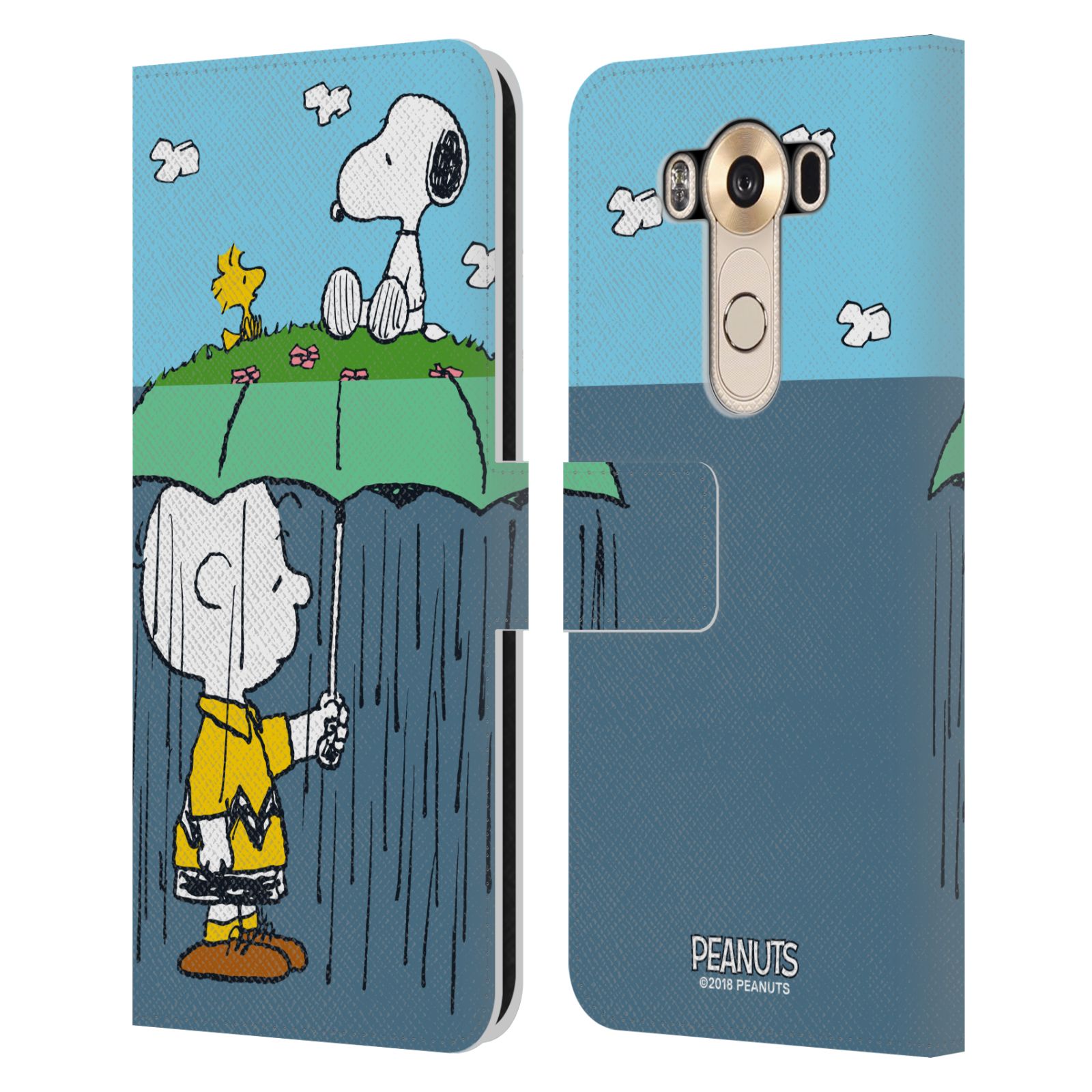 Pouzdro na mobil LG V10 - Head Case - Peanuts - Snoopy, Charlie a ptáček Woodstock
