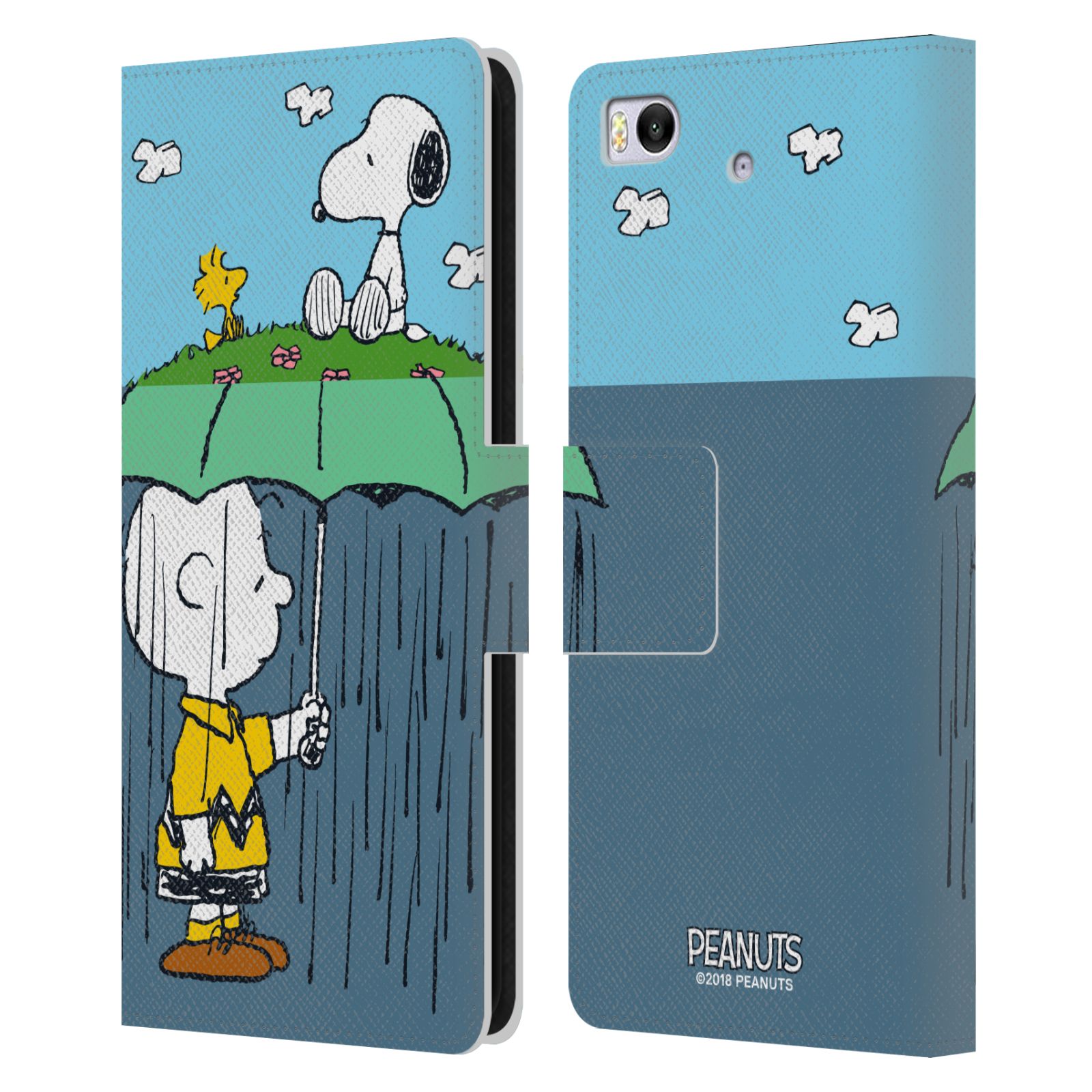 Pouzdro na mobil Xiaomi Mi 5s - Head Case - Peanuts - Snoopy, Charlie a ptáček Woodstock