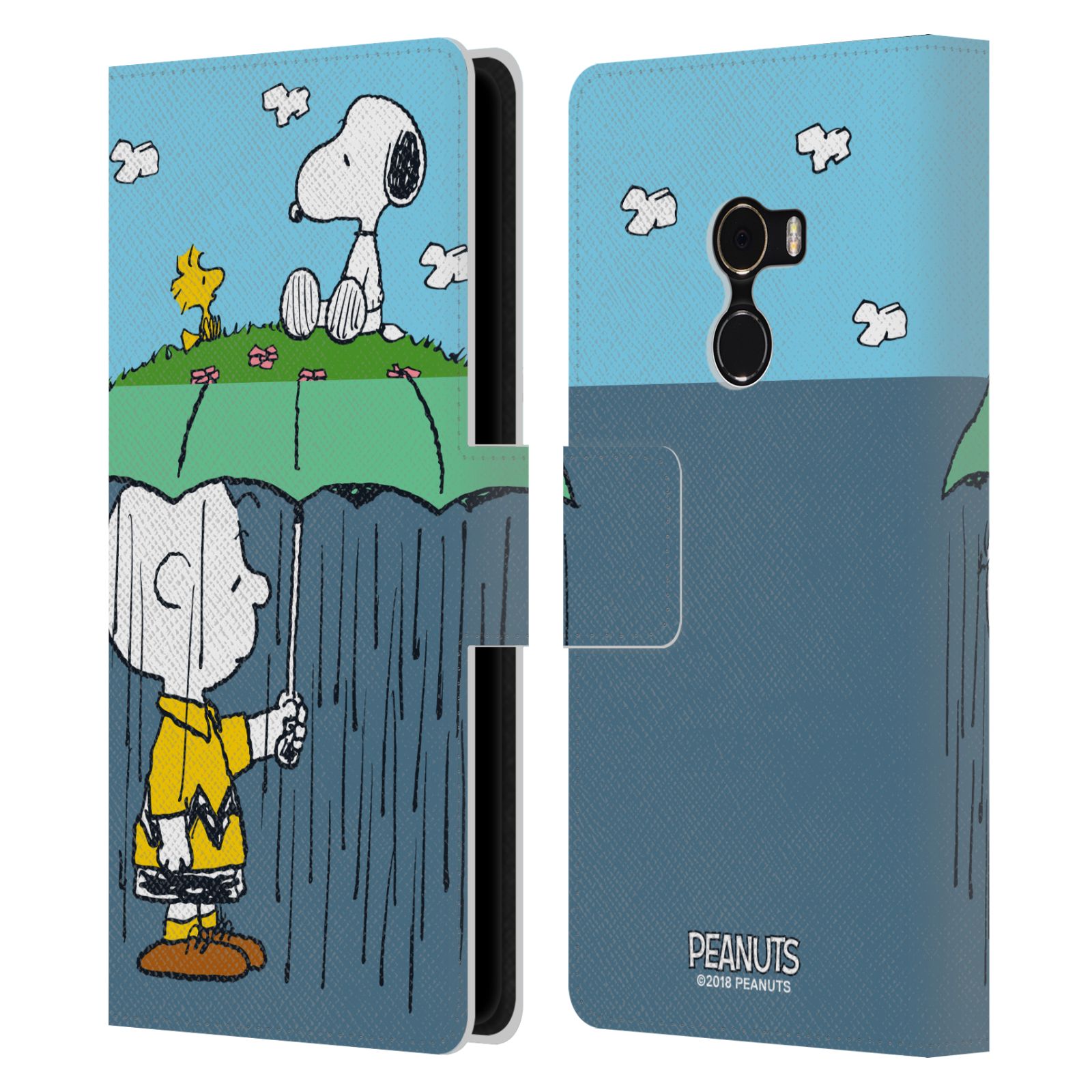 Pouzdro na mobil Xiaomi Mi Mix 2 - Head Case - Peanuts - Snoopy, Charlie a ptáček Woodstock