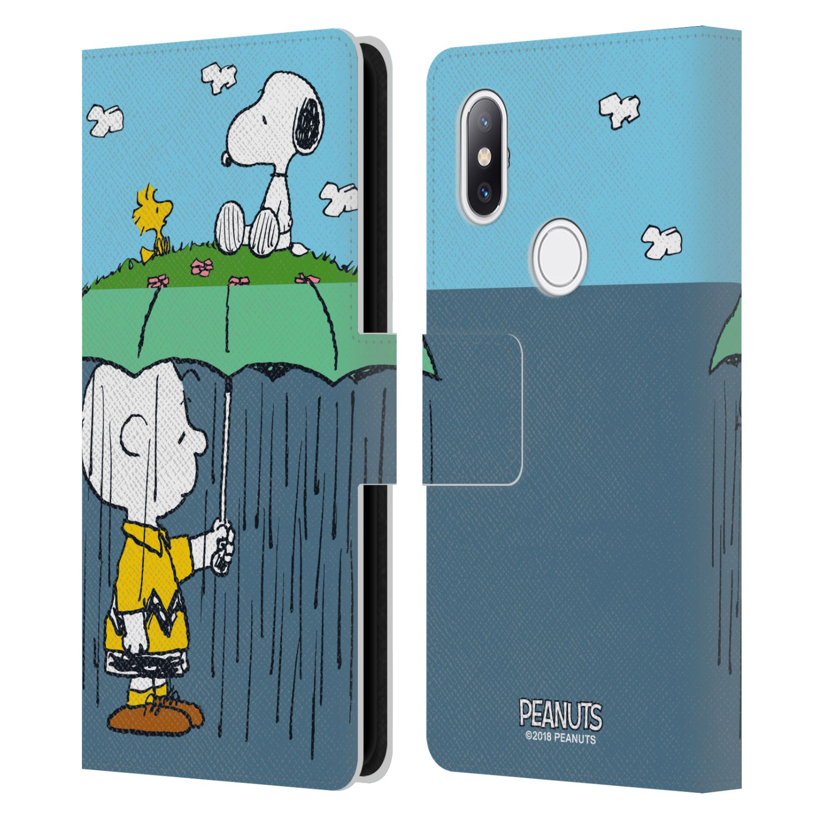 Pouzdro na mobil Xiaomi Mi Mix 2s - Head Case - Peanuts - Snoopy, Charlie a ptáček Woodstock