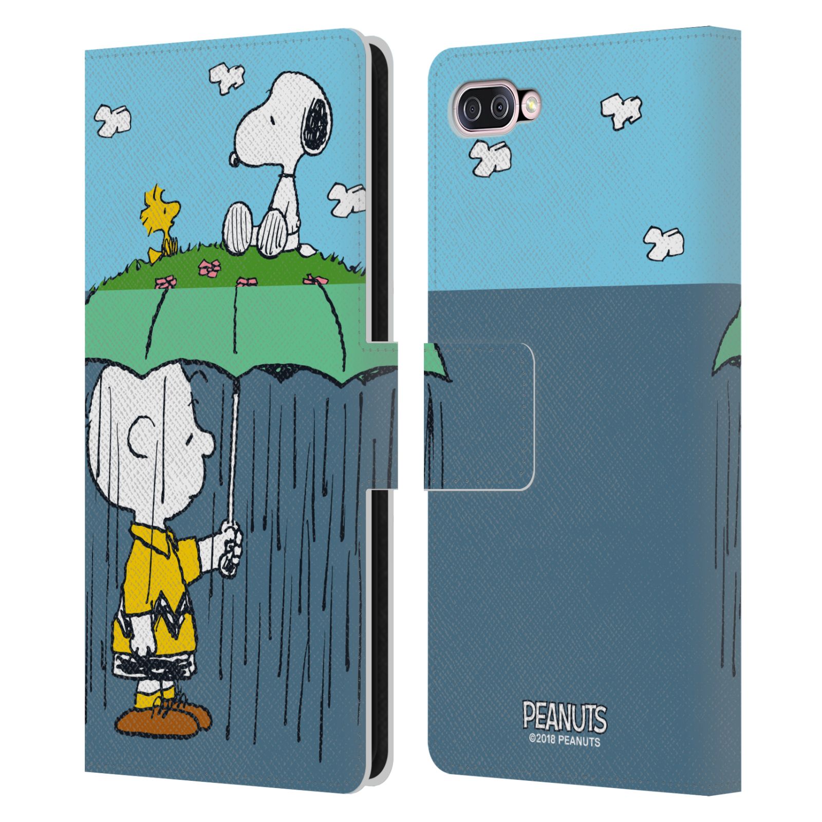 Pouzdro na mobil Asus Zenfone 4 Max ZC554KL - Head Case - Peanuts - Snoopy, Charlie a ptáček Woodstock