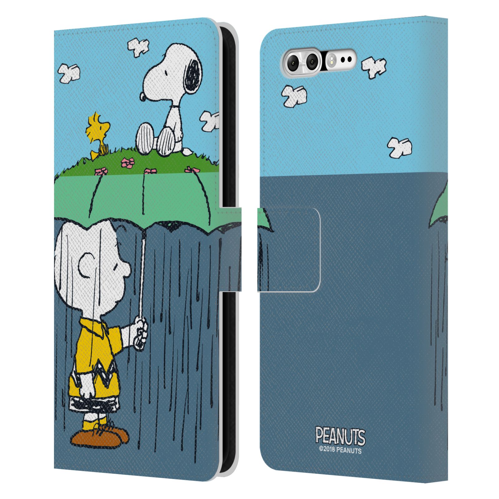 Pouzdro na mobil Asus Zenfone 4 Pro ZS551KL - Head Case - Peanuts - Snoopy, Charlie a ptáček Woodstock