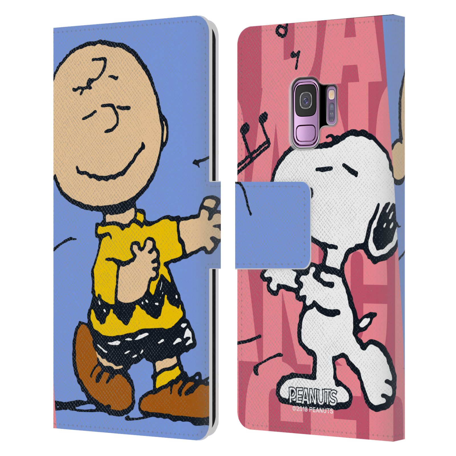 Pouzdro na mobil Samsung Galaxy S9 - Head Case - Peanuts - Snoopy a Charlie