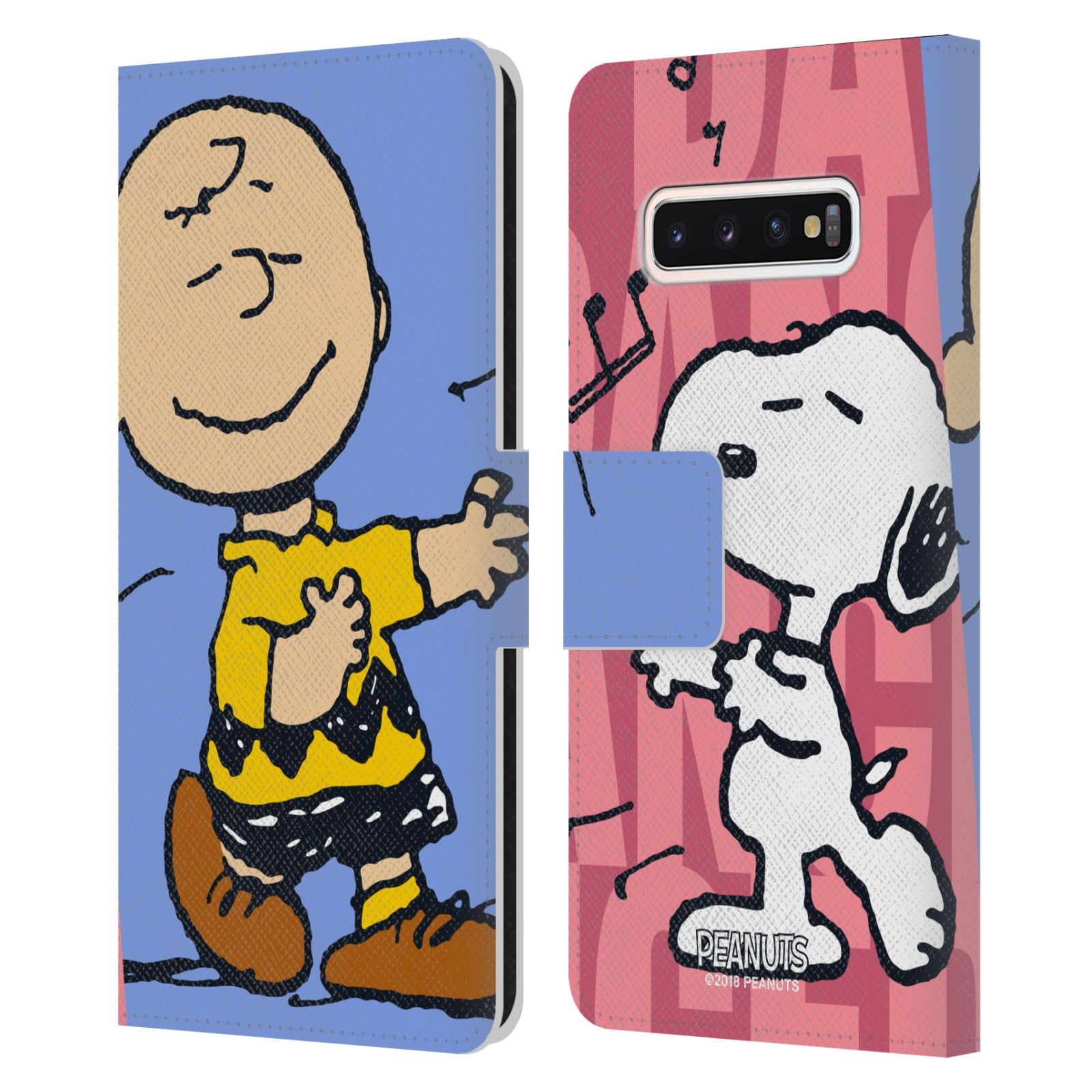 Pouzdro na mobil Samsung Galaxy S10 - Head Case - Peanuts - Snoopy a Charlie