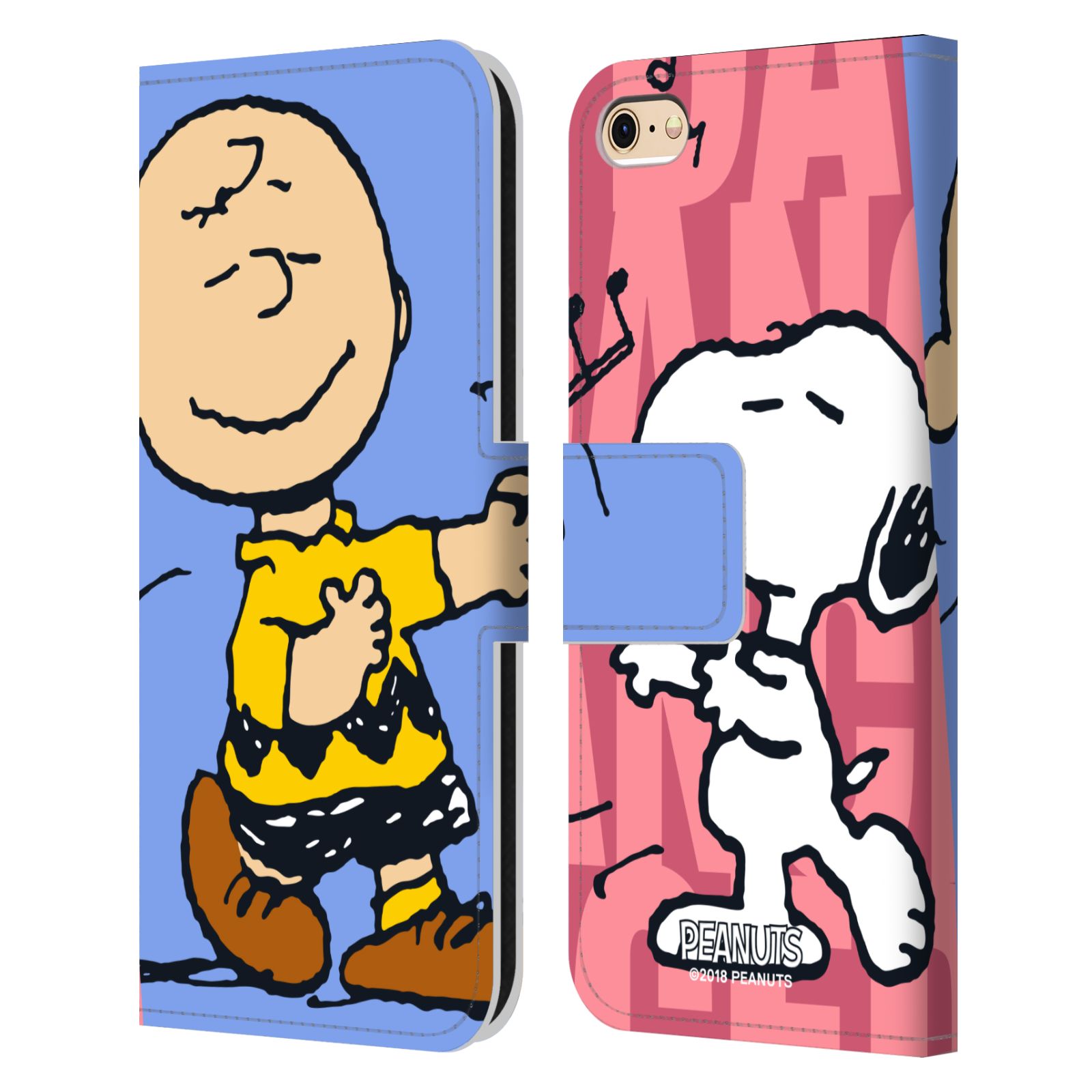 Pouzdro na mobil Apple Iphone 6 / 6S - Head Case - Peanuts - Snoopy a Charlie