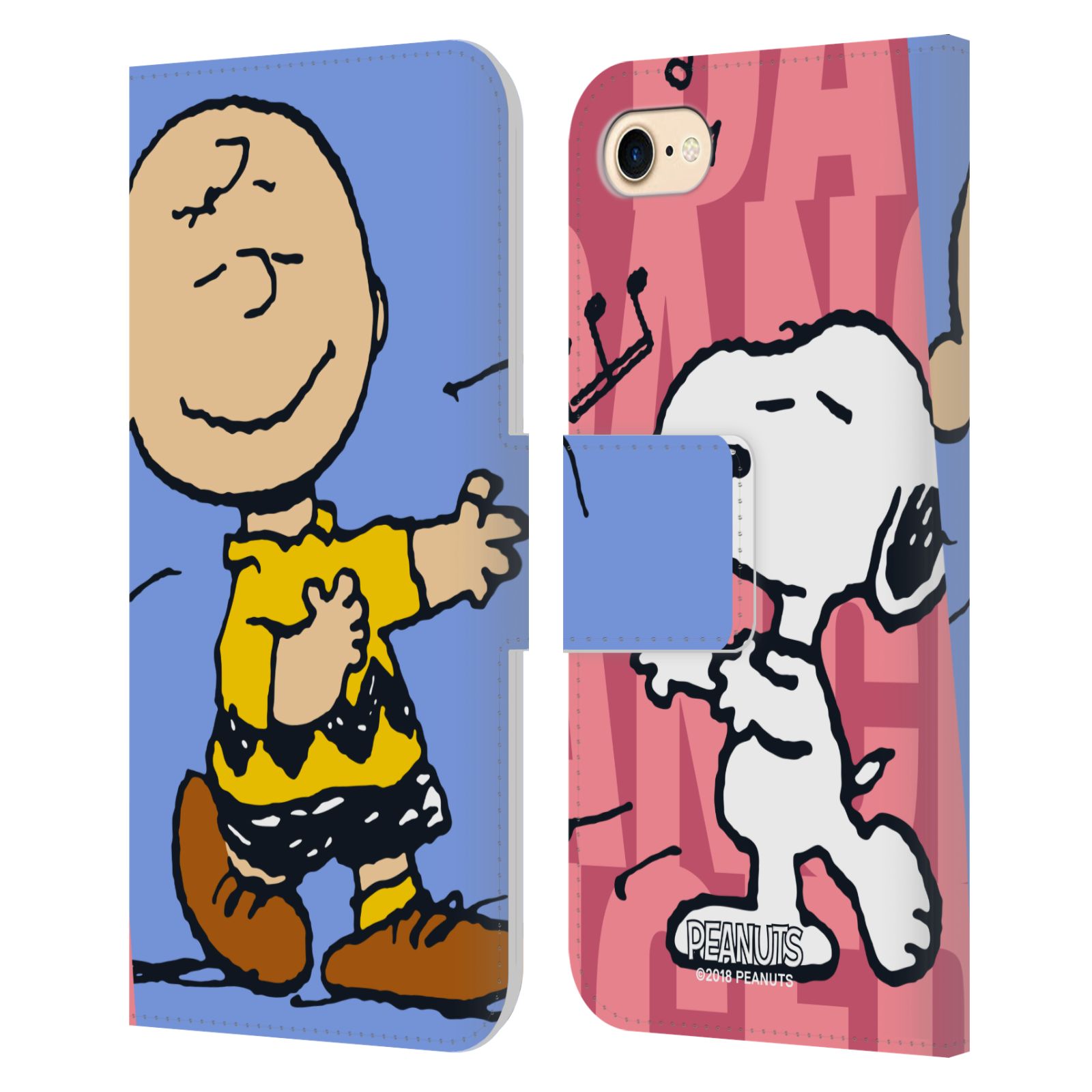 Pouzdro na mobil Apple Iphone 7 / 8 - Head Case - Peanuts - Snoopy a Charlie