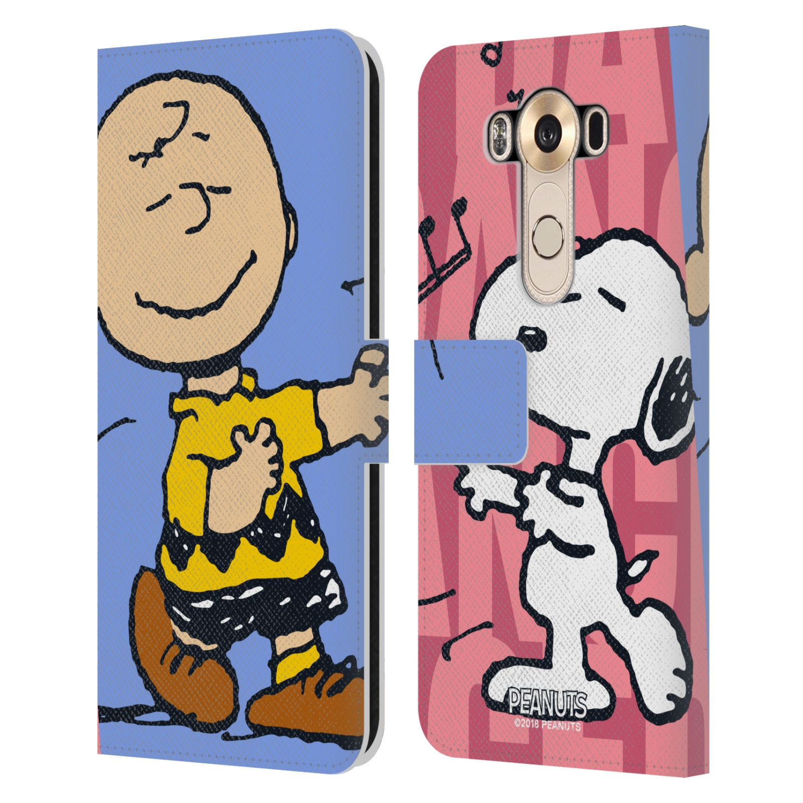 Pouzdro na mobil LG V10 - Head Case - Peanuts - Snoopy a Charlie