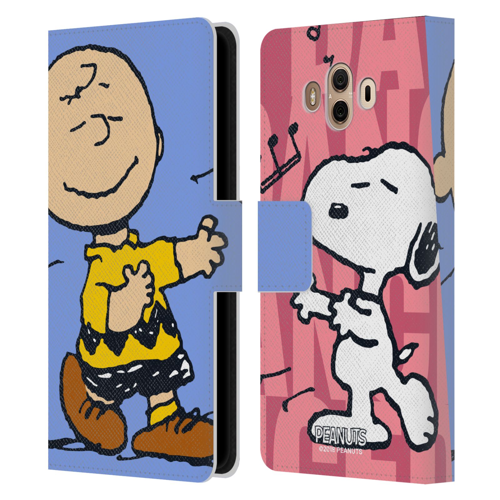 Pouzdro na mobil Huawei Mate 10 - Head Case - Peanuts - Snoopy a Charlie