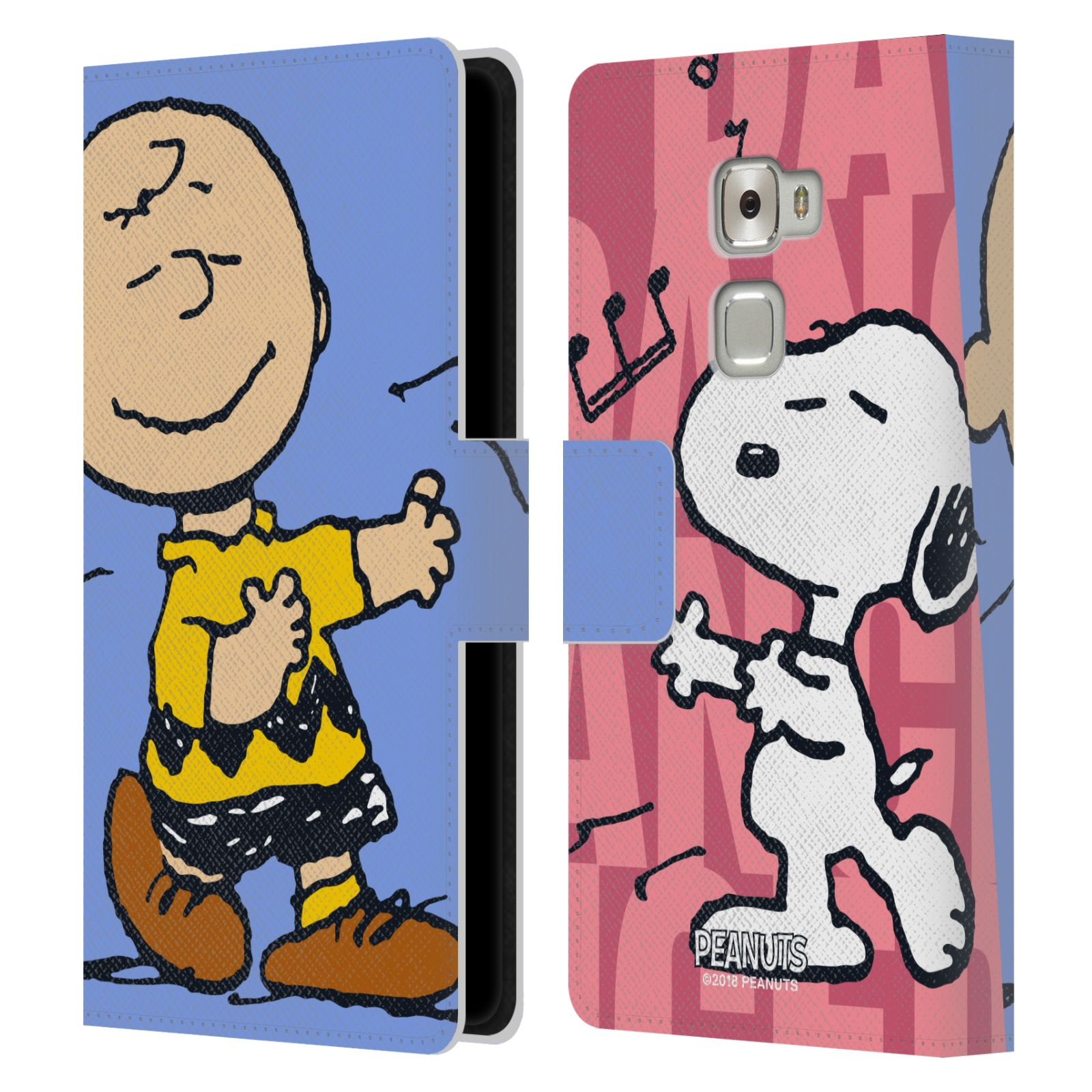 Pouzdro na mobil Huawei Mate S - Head Case - Peanuts - Snoopy a Charlie