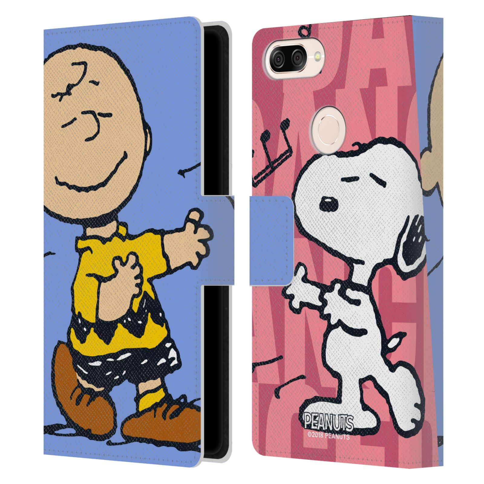 Pouzdro na mobil Asus Zenfone Max Plus (M1) ZB570TL - Head Case - Peanuts - Snoopy a Charlie