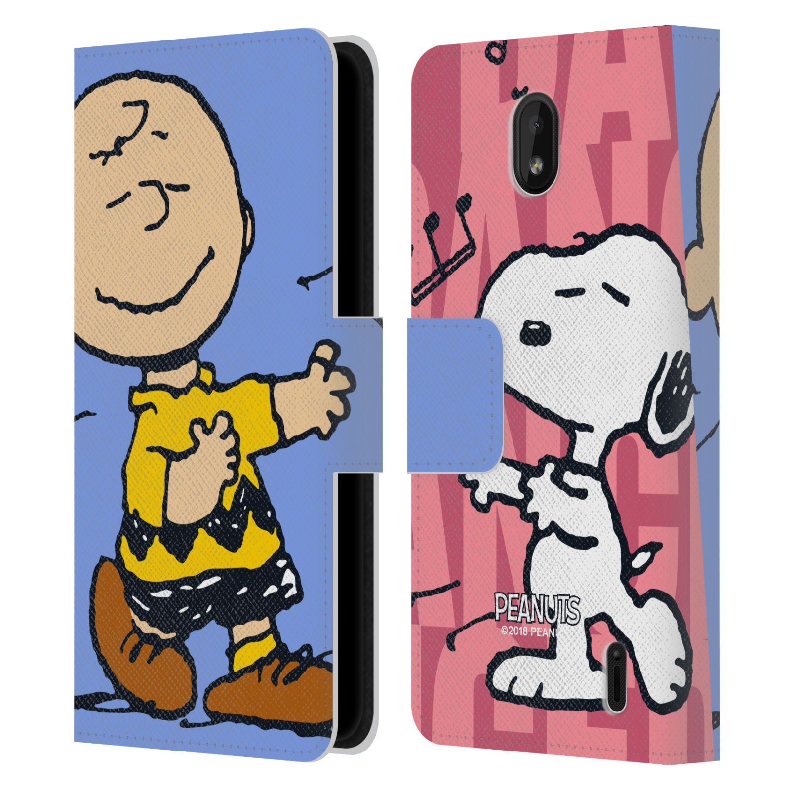 Pouzdro na mobil Nokia 1 PLUS - Head Case - Peanuts - Snoopy a Charlie