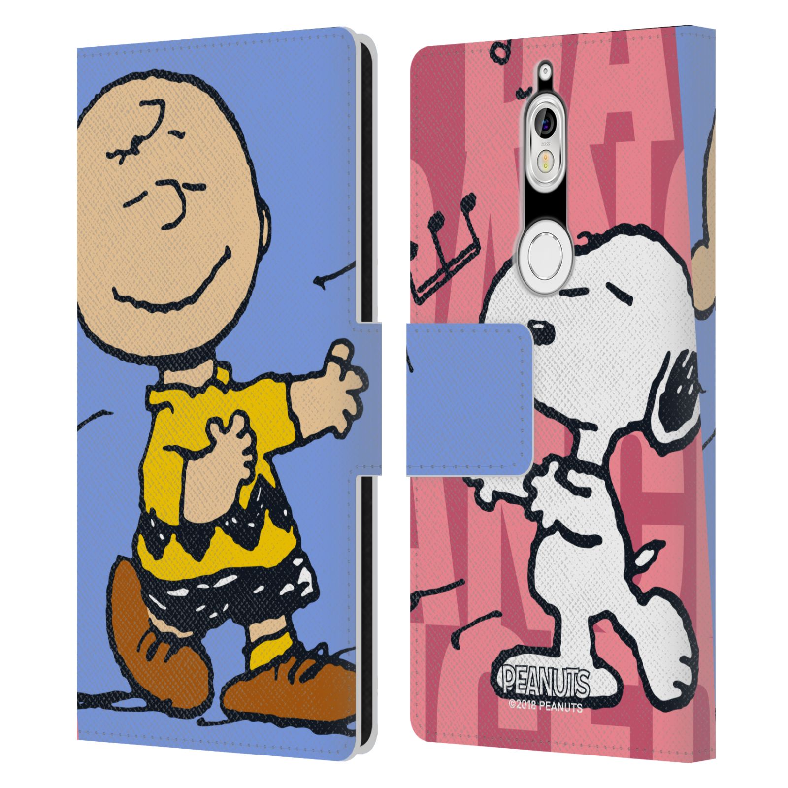 Pouzdro na mobil Nokia 7 - Head Case - Peanuts - Snoopy a Charlie