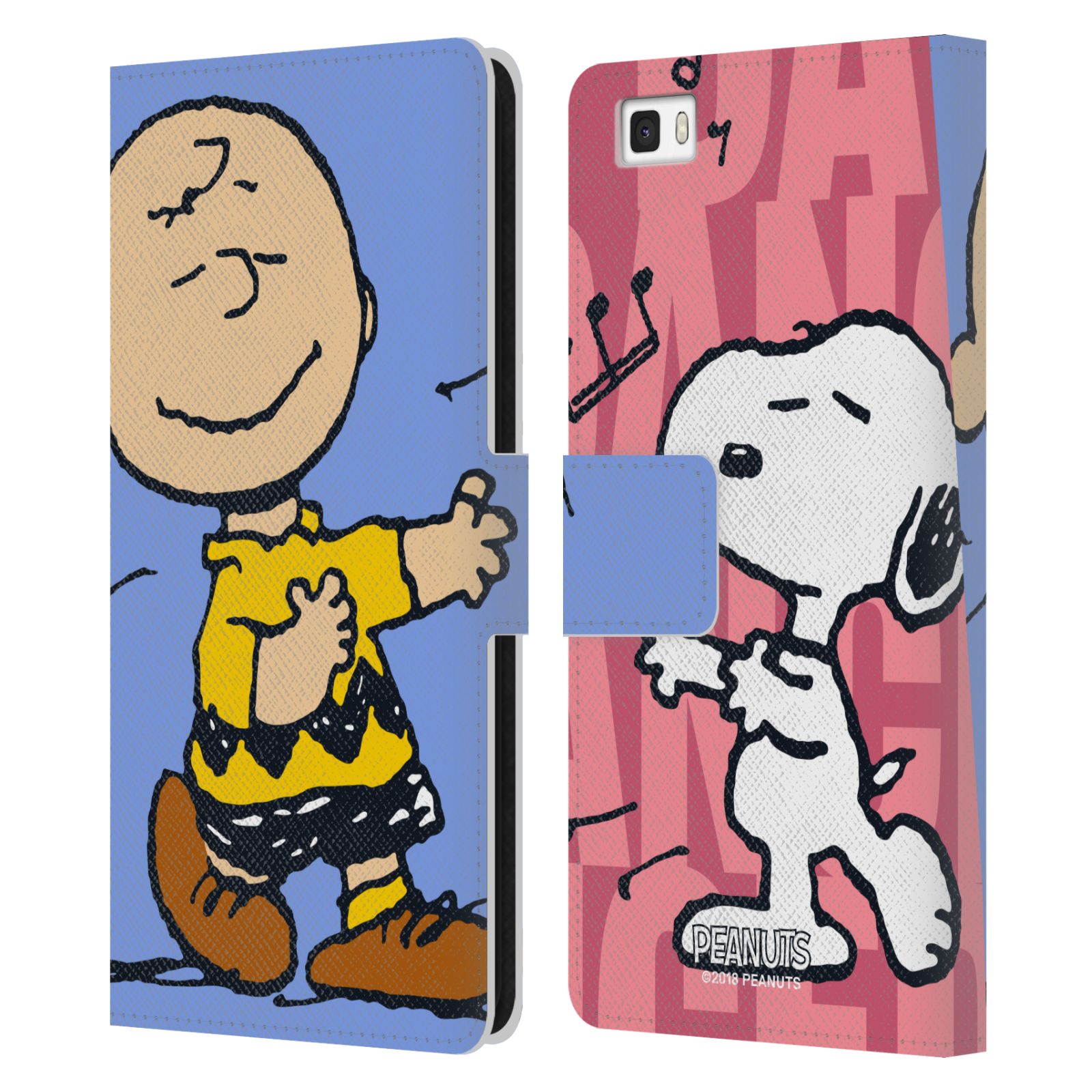 Pouzdro na mobil Huawei P8 Lite - Head Case - Peanuts - Snoopy a Charlie