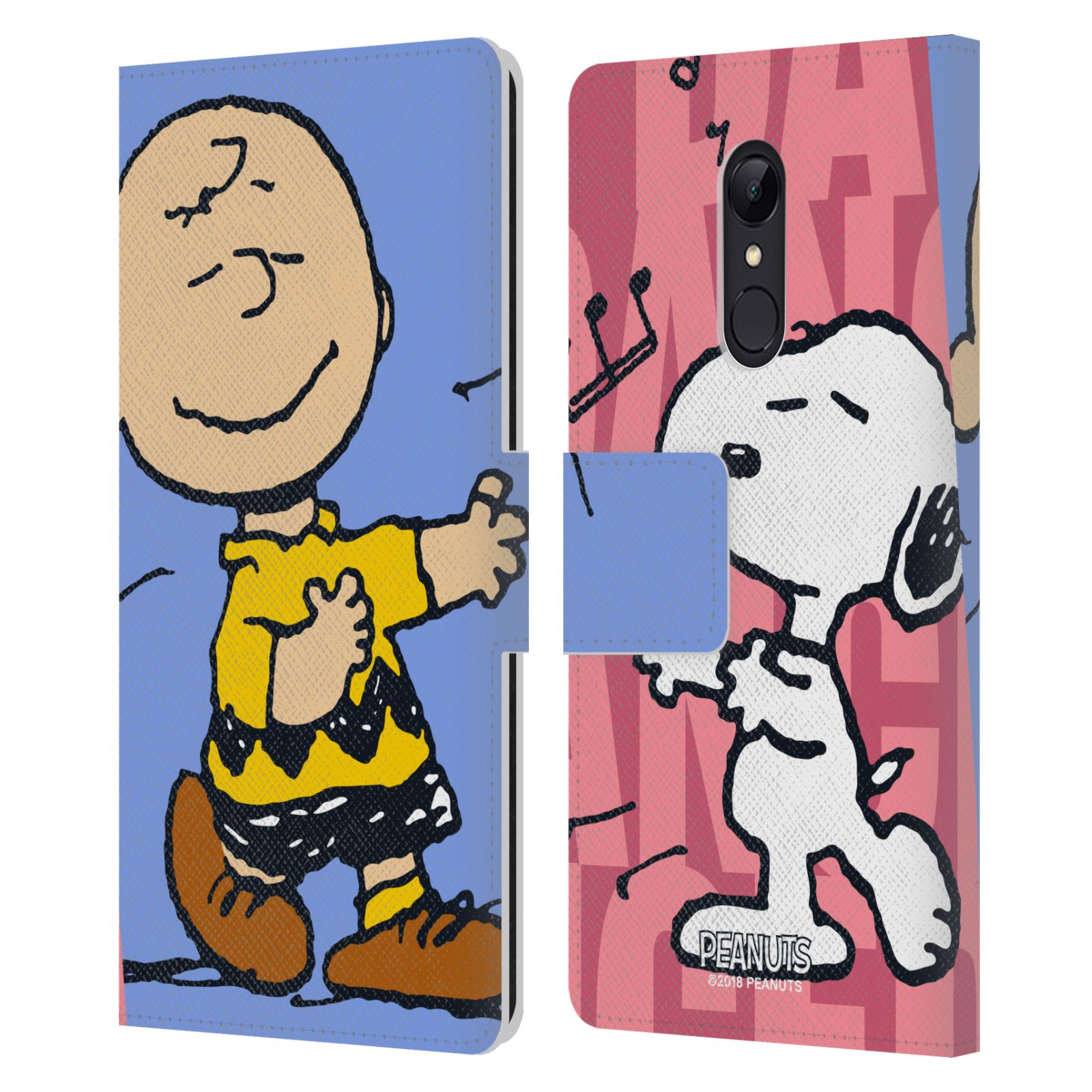 Pouzdro na mobil Xiaomi Redmi 5 - Head Case - Peanuts - Snoopy a Charlie