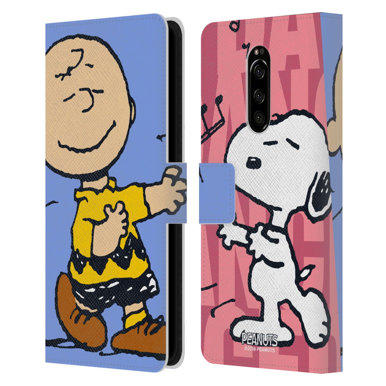 Pouzdro na mobil Sony Xperia 1 - Head Case - Peanuts - Snoopy a Charlie