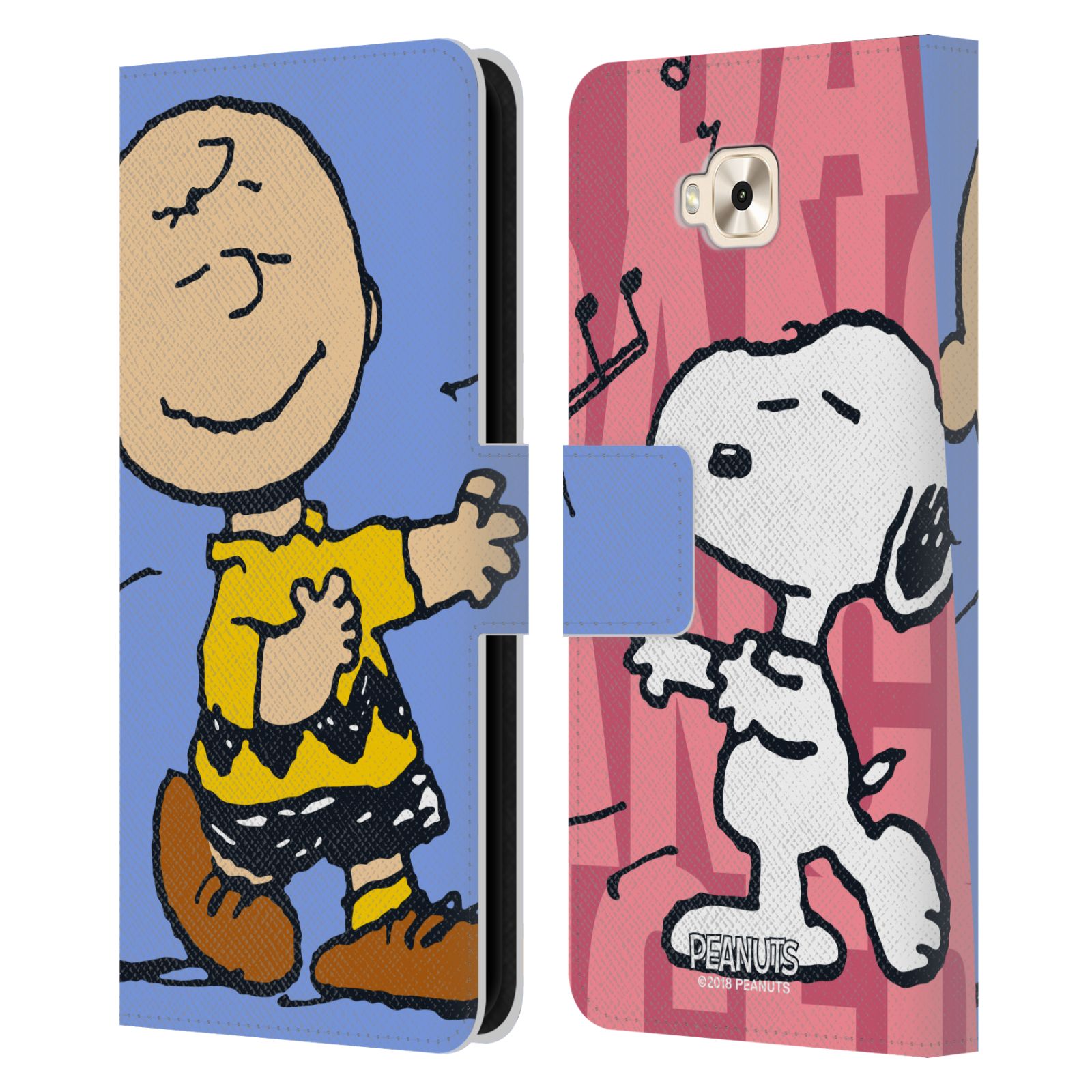 Pouzdro na mobil Asus Zenfone 4 Selfie ZD553KL - Head Case - Peanuts - Snoopy a Charlie
