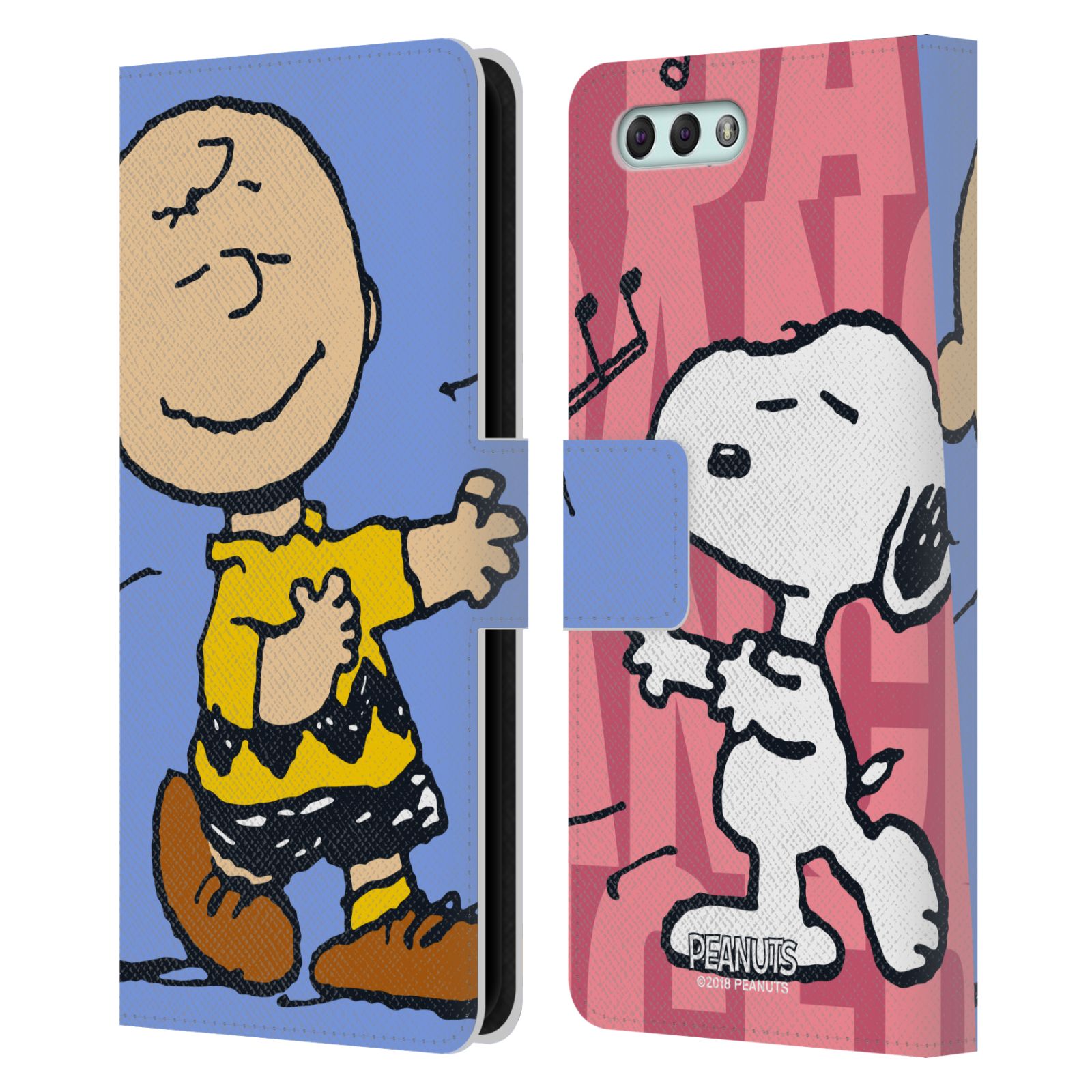 Pouzdro na mobil Asus Zenfone 4 ZE554KL - Head Case - Peanuts - Snoopy a Charlie