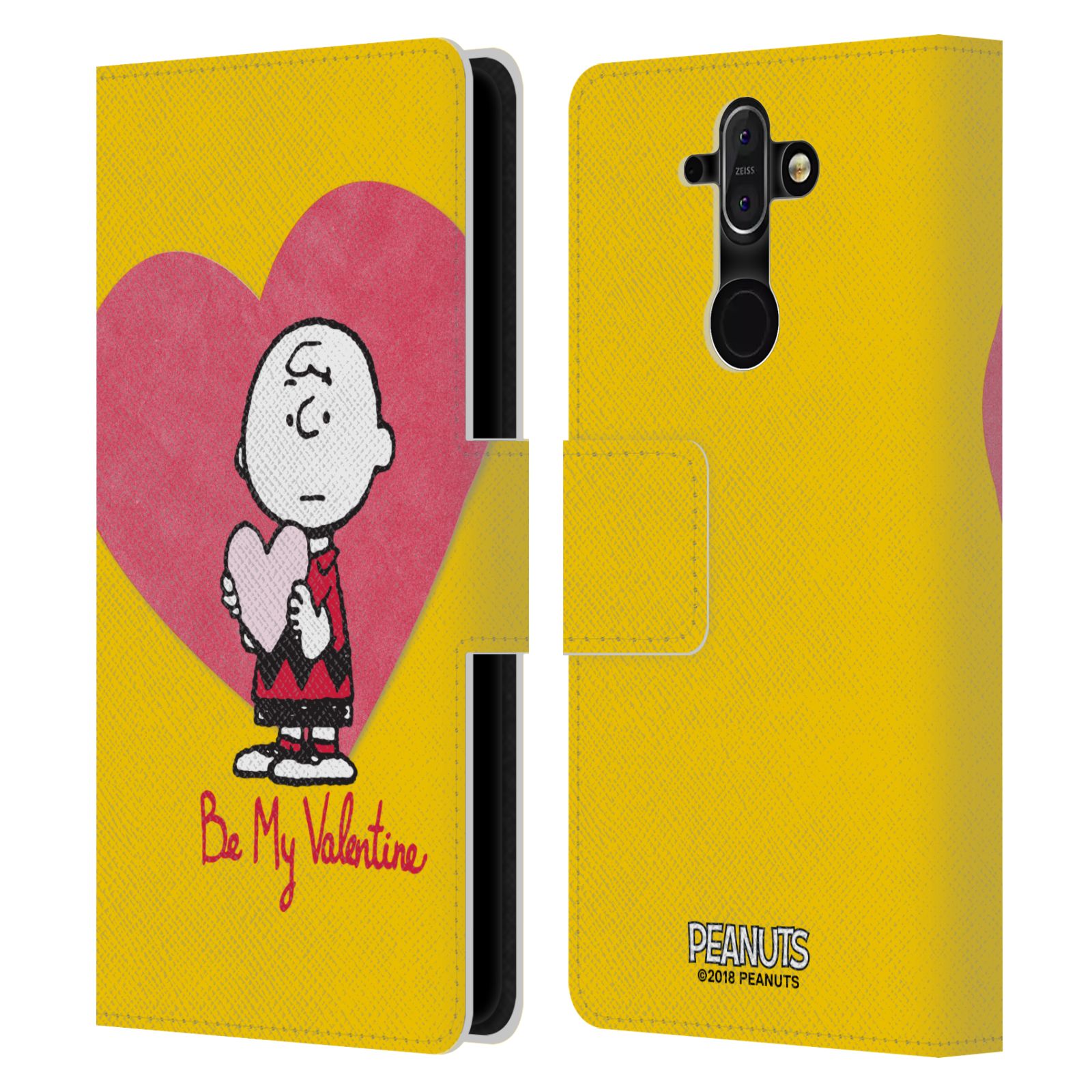 Pouzdro na mobil Nokia 8 Sirocco - Head Case -Peanuts - Charlie Brown valentýnské srdíčko