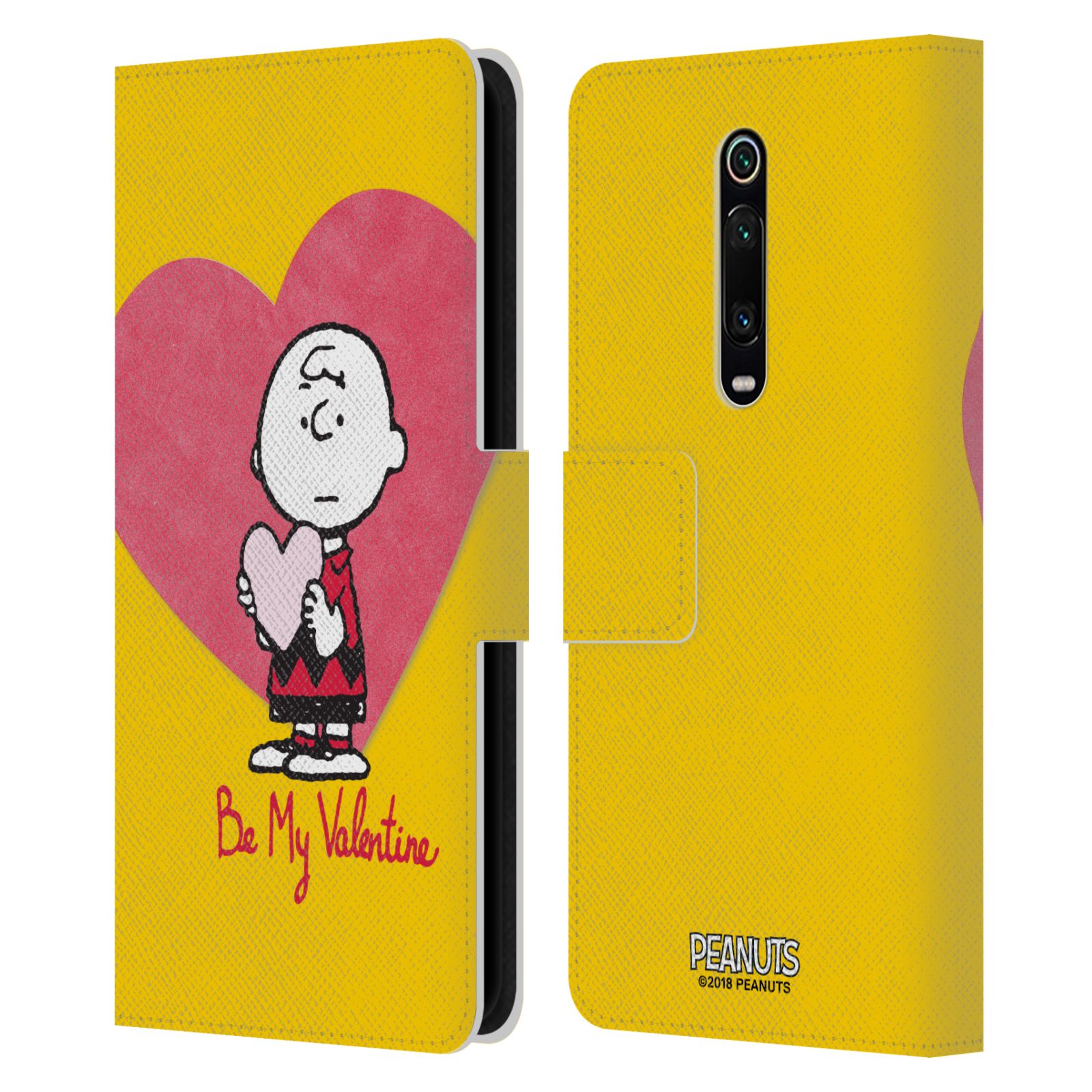 Pouzdro na mobil Xiaomi Mi 9T / Mi 9T Pro - Head Case -Peanuts - Charlie Brown valentýnské srdíčko