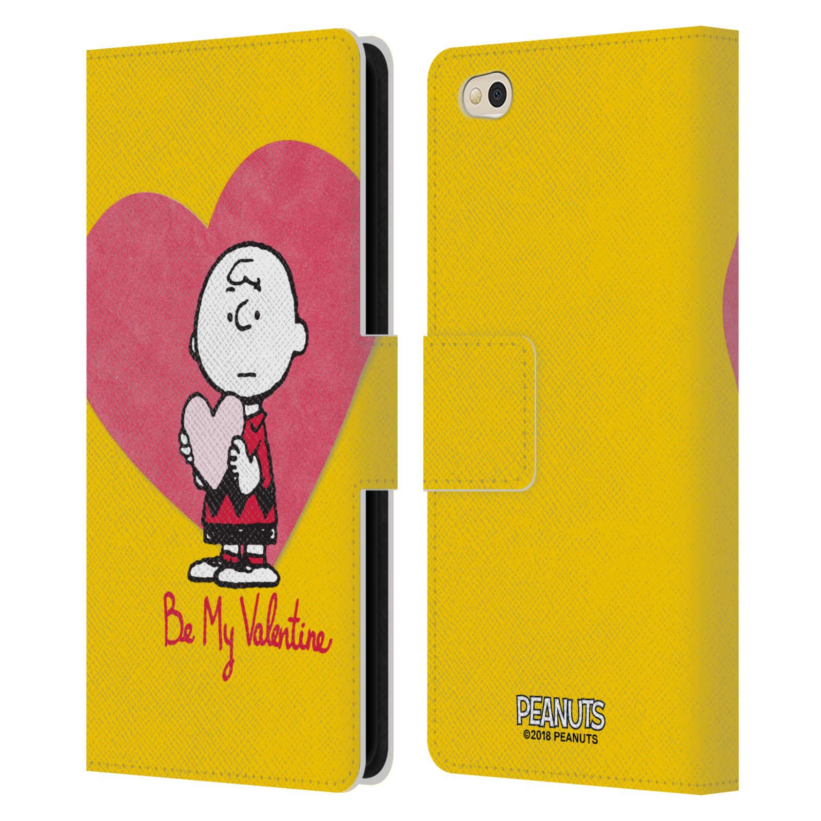 Pouzdro na mobil Xiaomi Mi 5c - Head Case -Peanuts - Charlie Brown valentýnské srdíčko