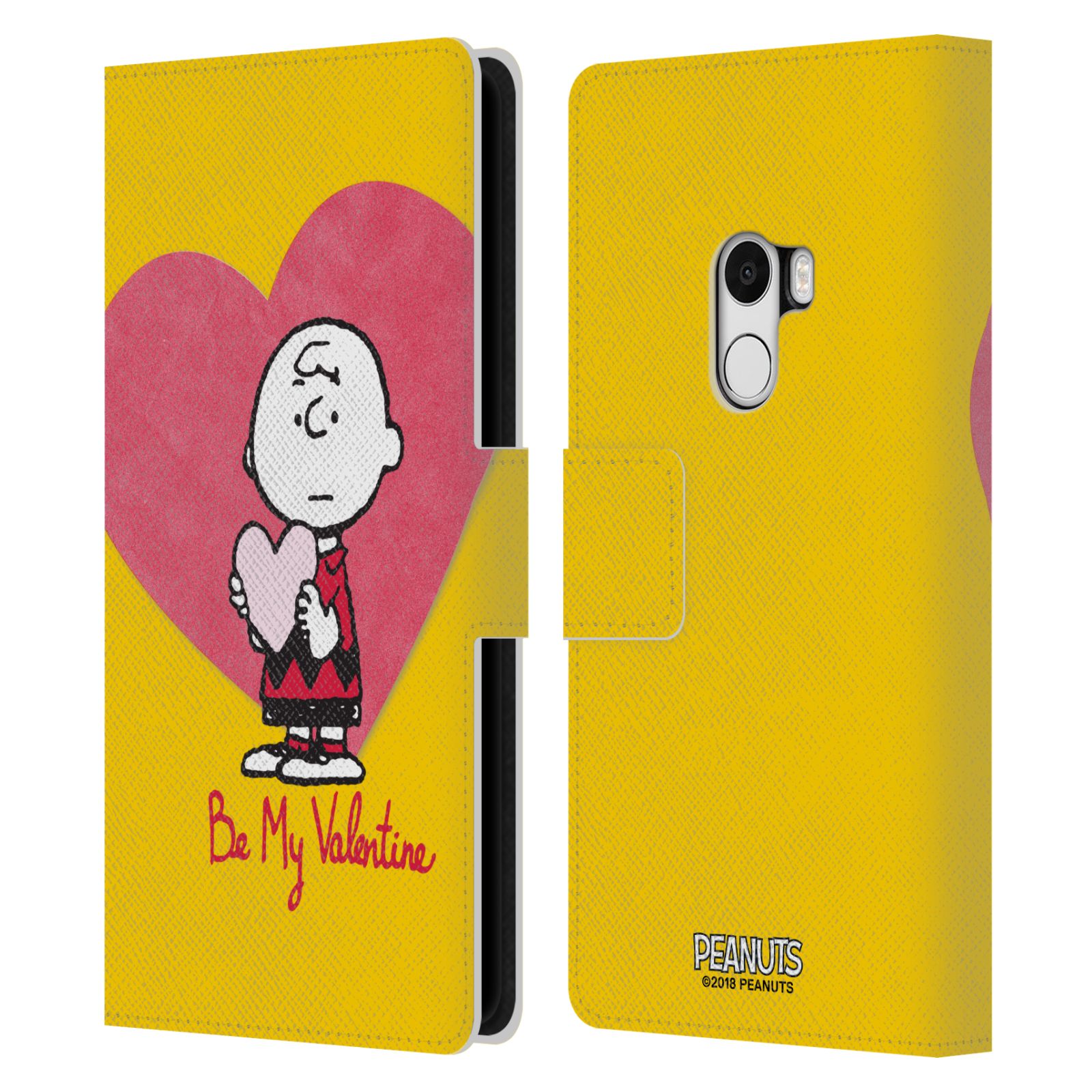 Pouzdro na mobil Xiaomi Mi Mix - Head Case -Peanuts - Charlie Brown valentýnské srdíčko