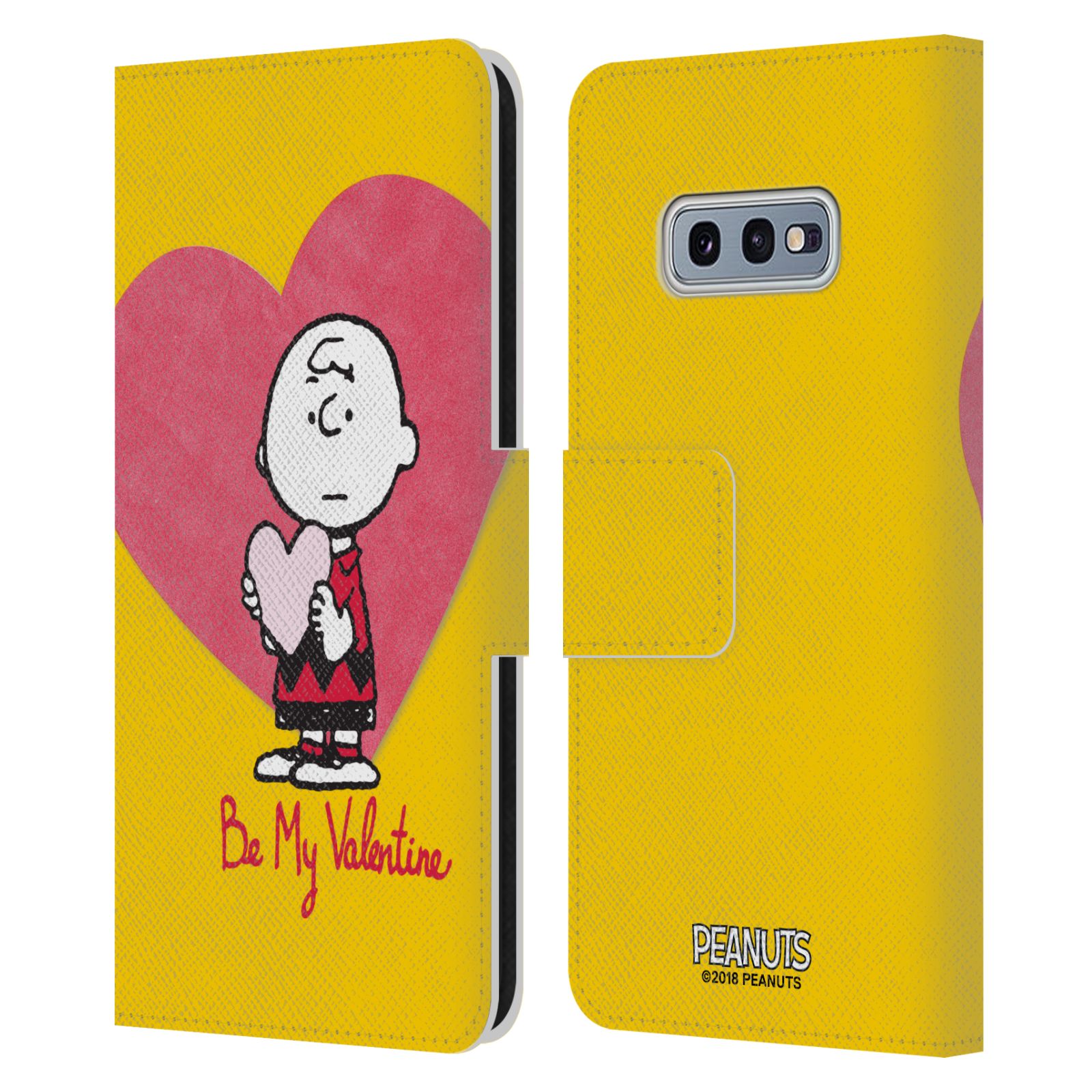 Pouzdro na mobil Samsung Galaxy S10e - Head Case -Peanuts - Charlie Brown valentýnské srdíčko