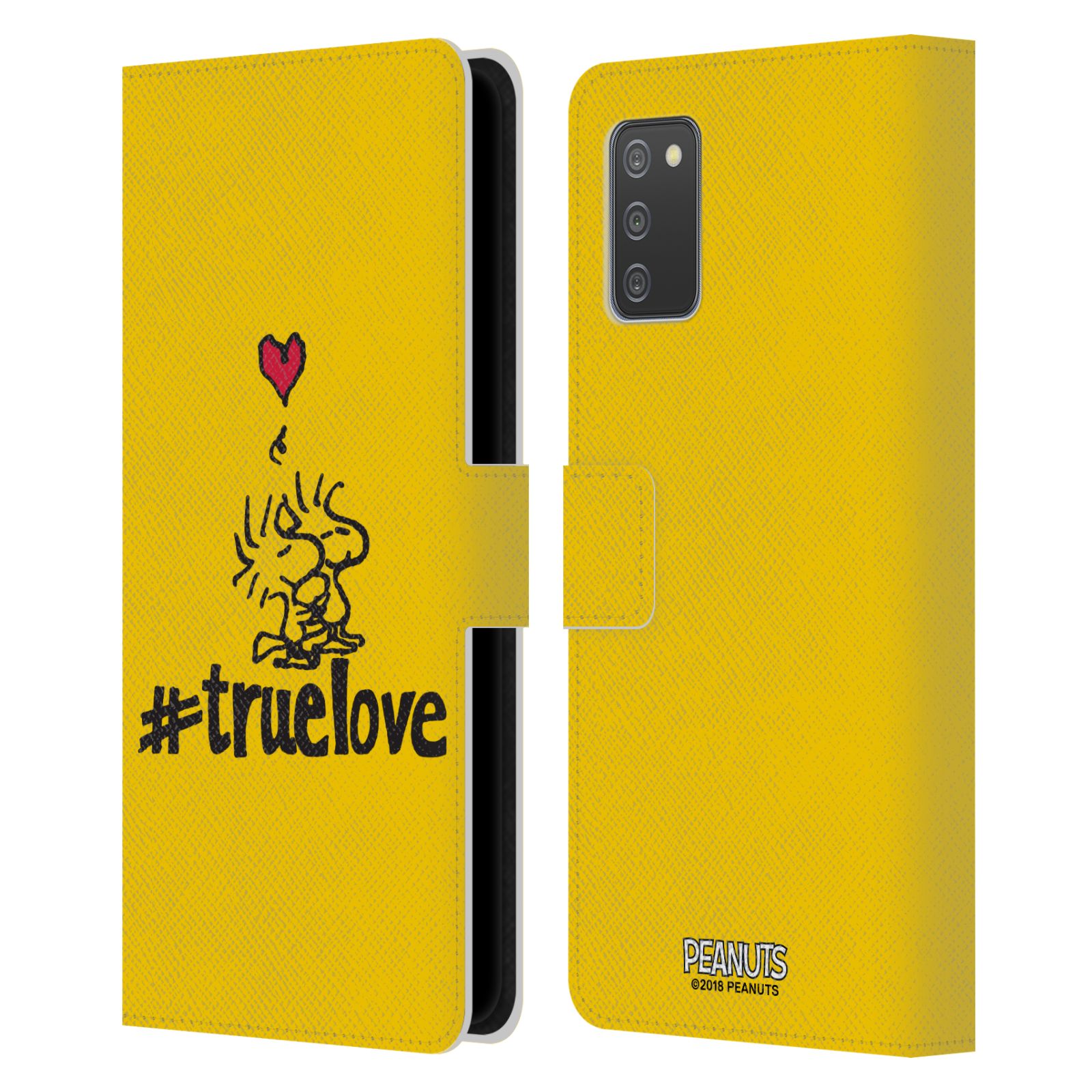 Pouzdro na mobil Samsung Galaxy A02s - HEAD CASE - Peanuts - Woodstock pravá láska