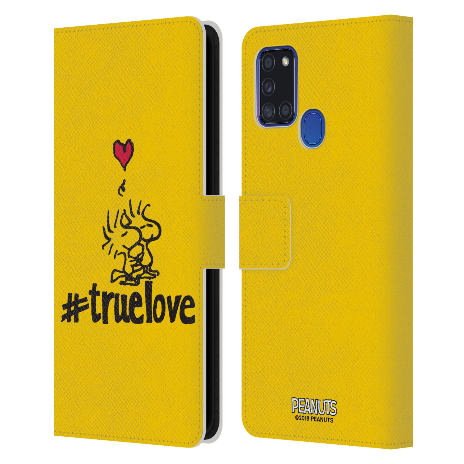 Pouzdro na mobil Samsung Galaxy A21S - HEAD CASE - Peanuts - Woodstock pravá láska