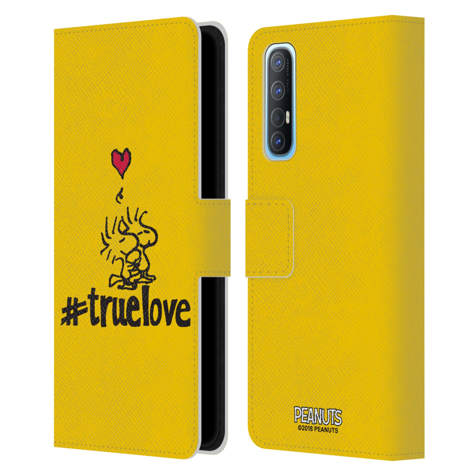 Pouzdro na mobil Oppo Find X2 NEO - HEAD CASE - Peanuts - Woodstock pravá láska