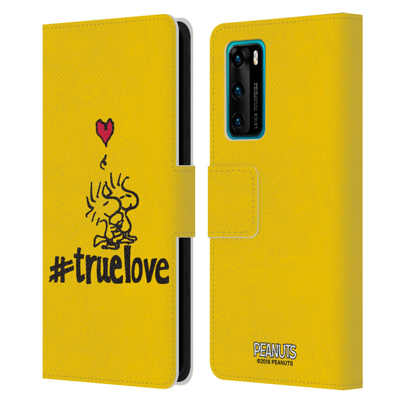 Pouzdro na mobil Huawei P40 - HEAD CASE - Peanuts - Woodstock pravá láska
