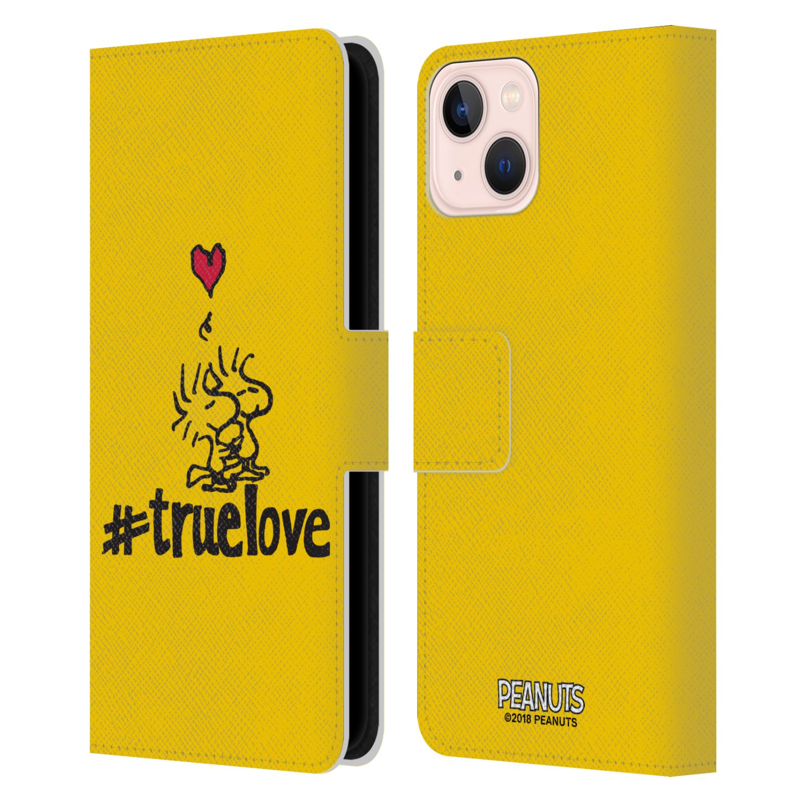 Pouzdro na mobil Apple Iphone 13 - HEAD CASE - Peanuts - Woodstock pravá láska