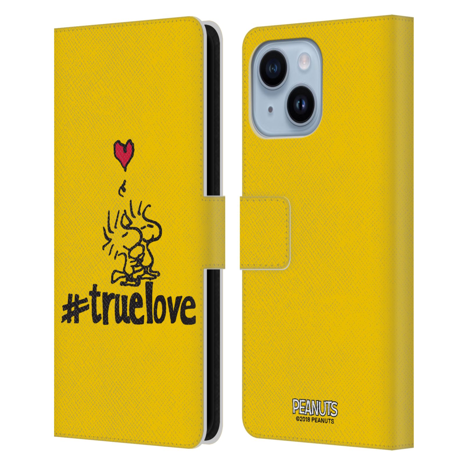 Pouzdro na mobil Apple Iphone 14 PLUS - HEAD CASE - Peanuts - Woodstock pravá láska