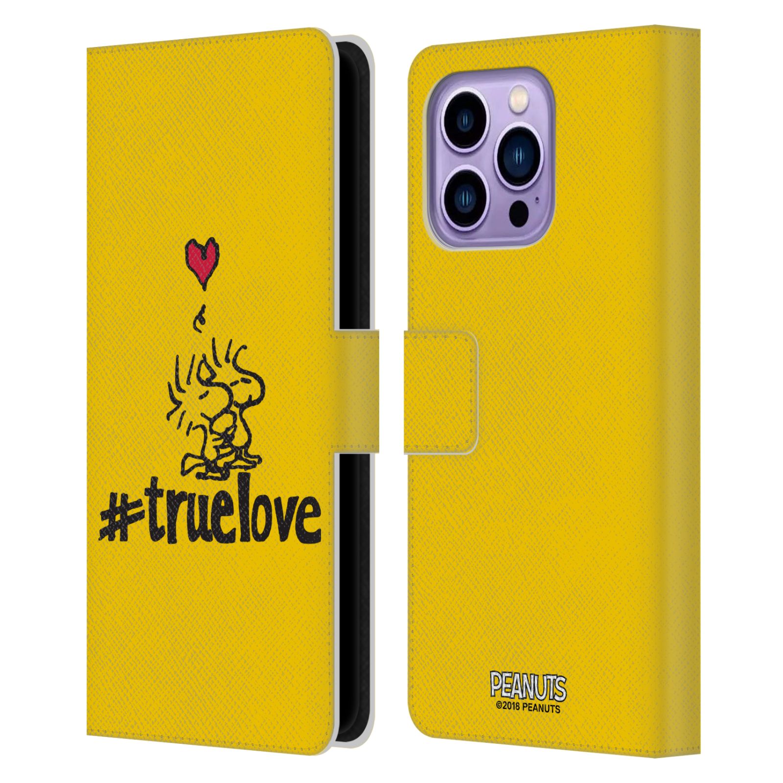 Pouzdro na mobil Apple Iphone 14 PRO MAX - HEAD CASE - Peanuts - Woodstock pravá láska