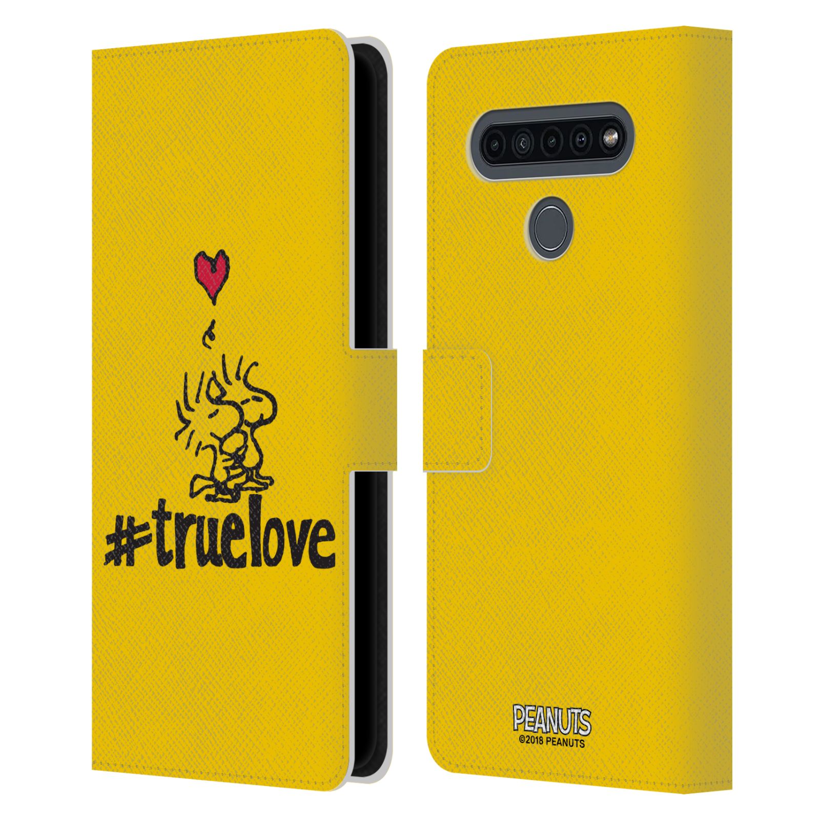 Pouzdro na mobil LG K41s  - HEAD CASE - Peanuts - Woodstock pravá láska