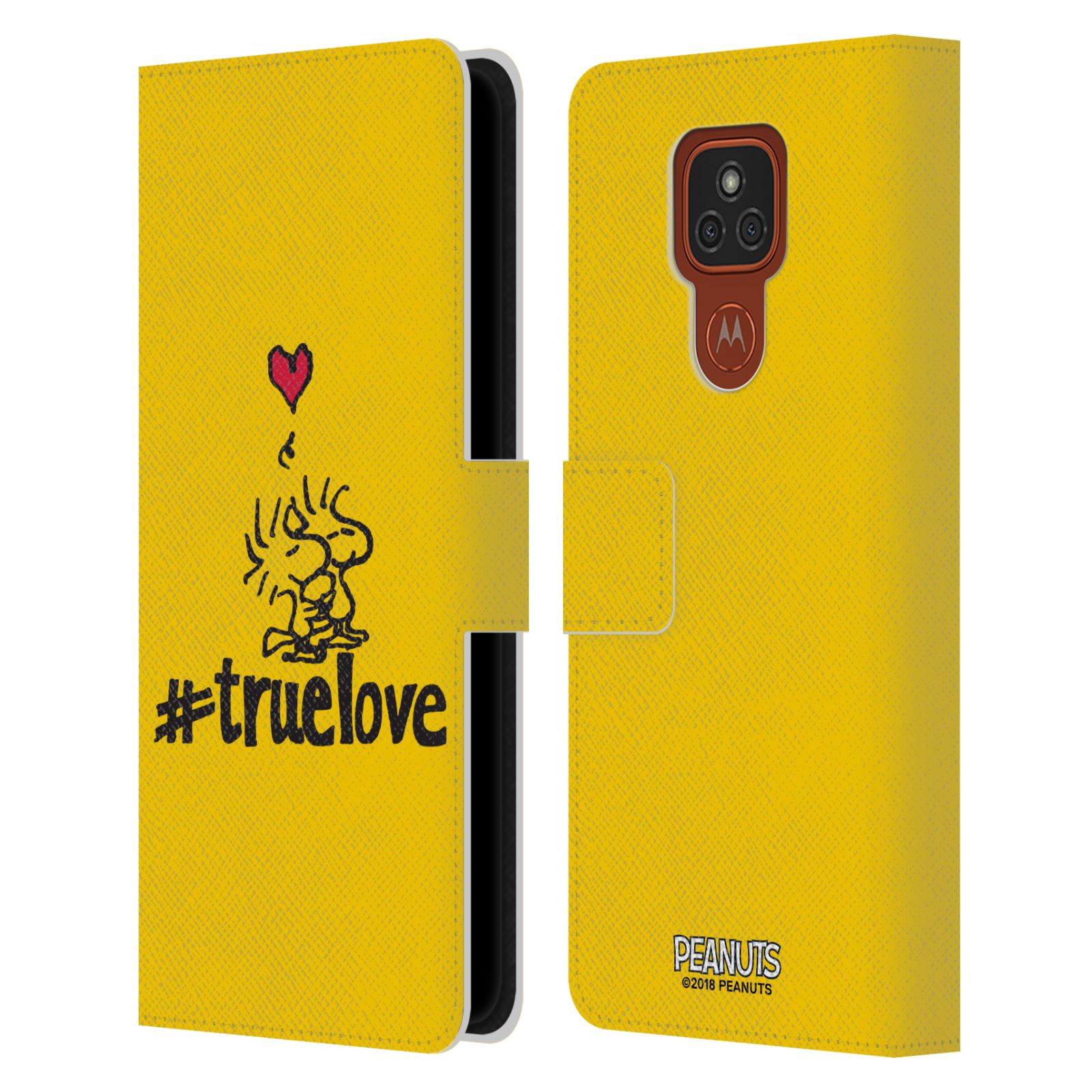 Pouzdro na mobil Motorola Moto E7 Plus - HEAD CASE - Peanuts - Woodstock pravá láska