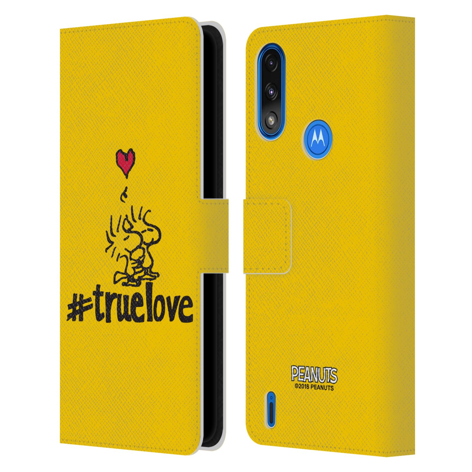Pouzdro na mobil Motorola Moto E7 POWER - HEAD CASE - Peanuts - Woodstock pravá láska
